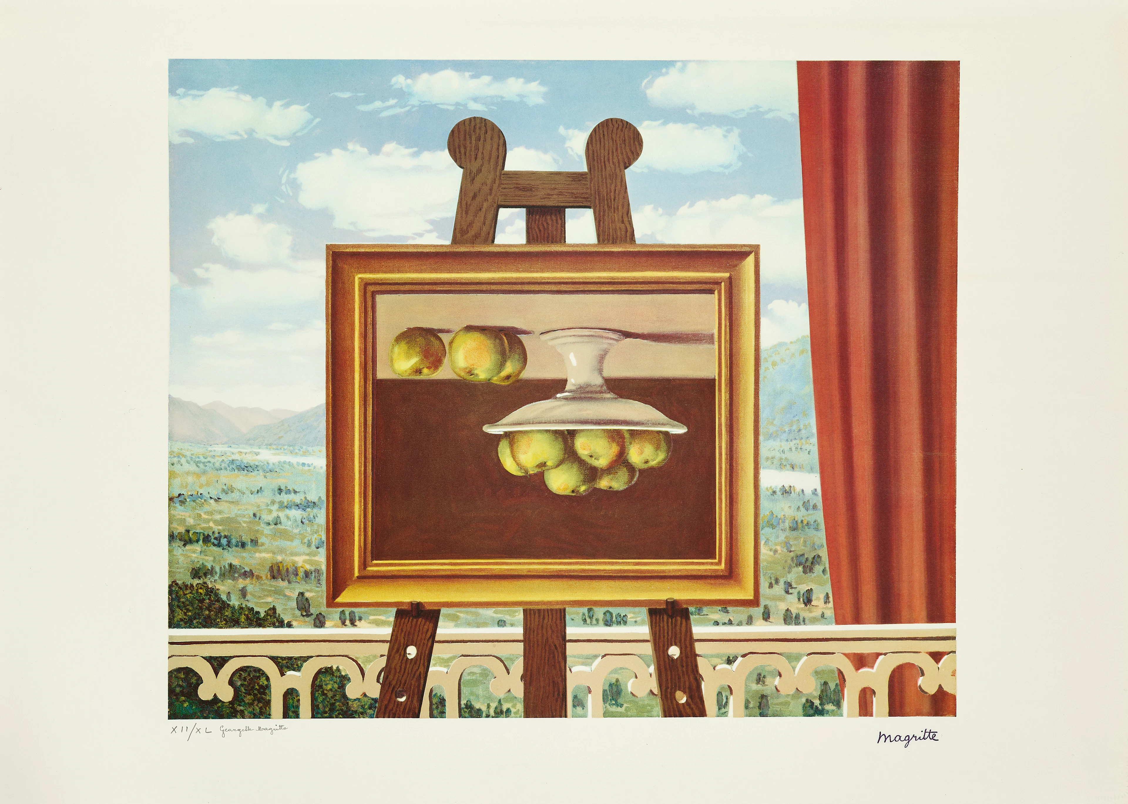 René MAGRITTE (d'après) Le réveil matin - 1979