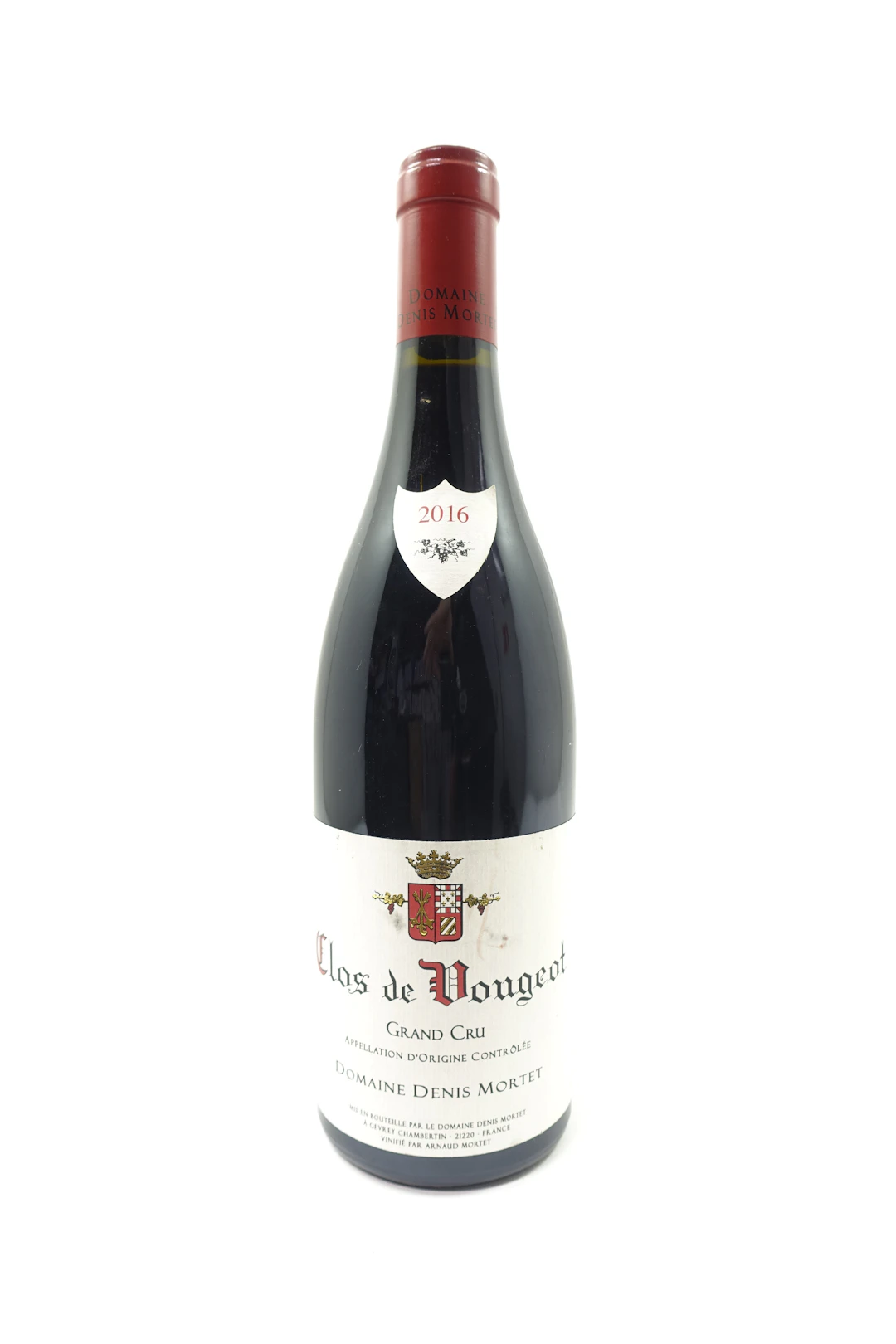 1 bt CLOS DE VOUGEOT 2016 Grand Cru. Domaine Denis Mortet