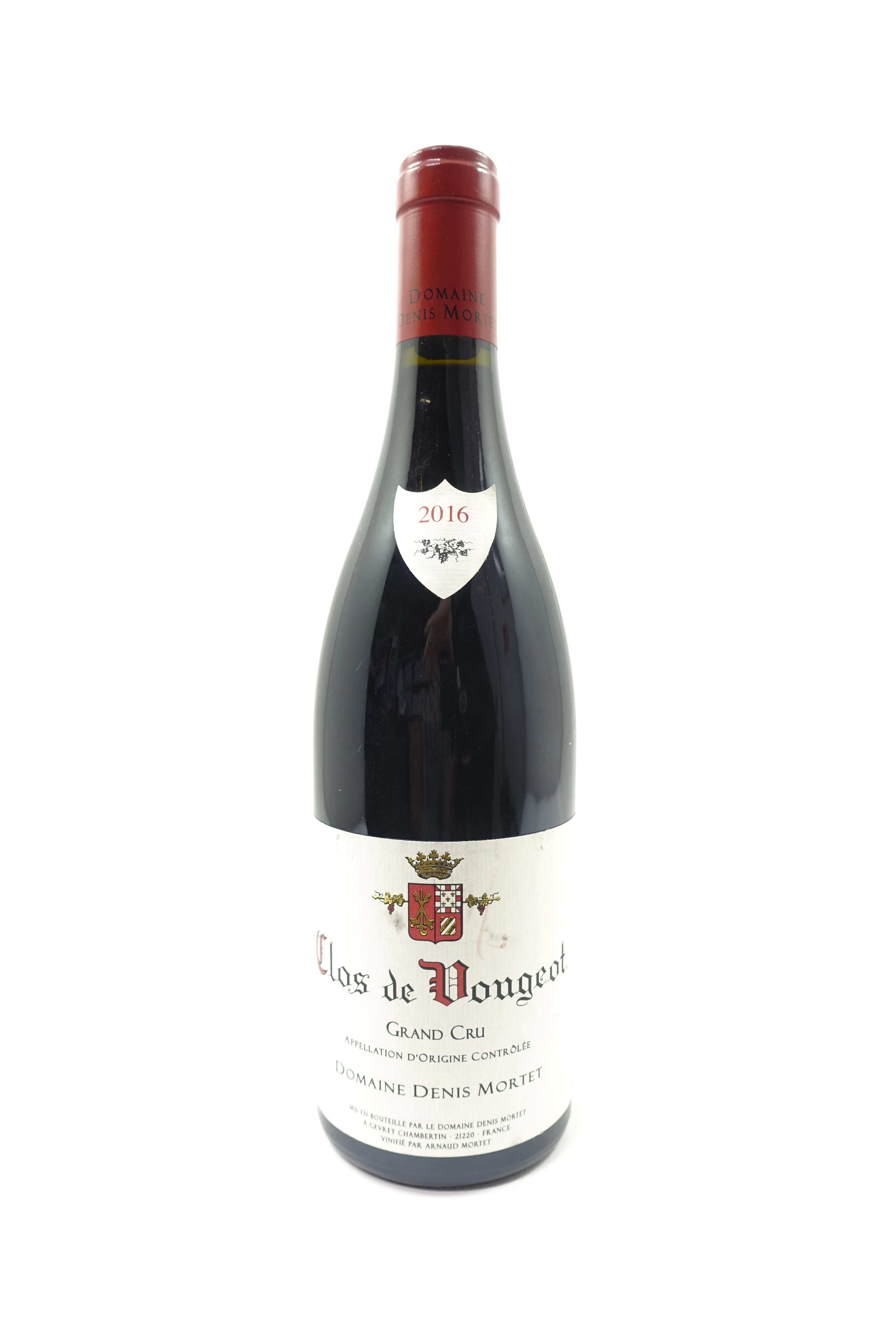 1 bt CLOS DE VOUGEOT 2016 Grand Cru. Domaine Denis Mortet