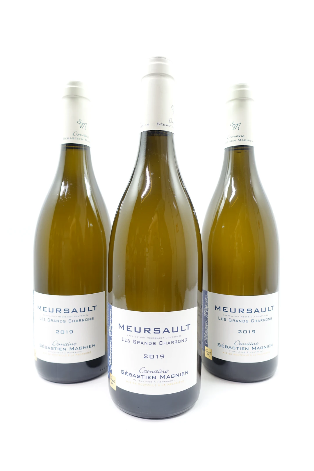 6 bts MEURSAULT 2019 Les Grands Charrons. Domaine Sébastien Magnien