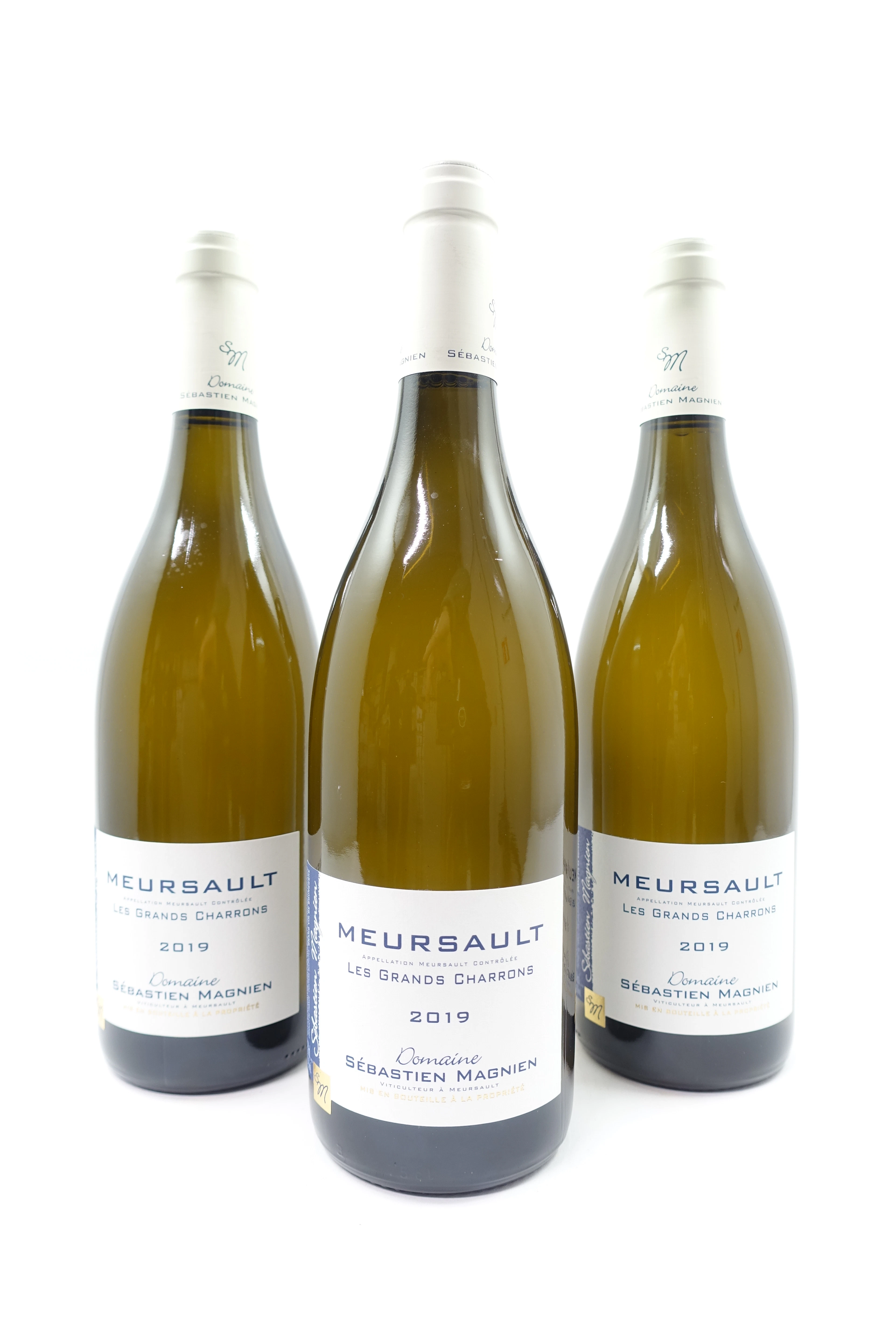 6 bts MEURSAULT 2019 Les Grands Charrons. Domaine Sébastien Magnien