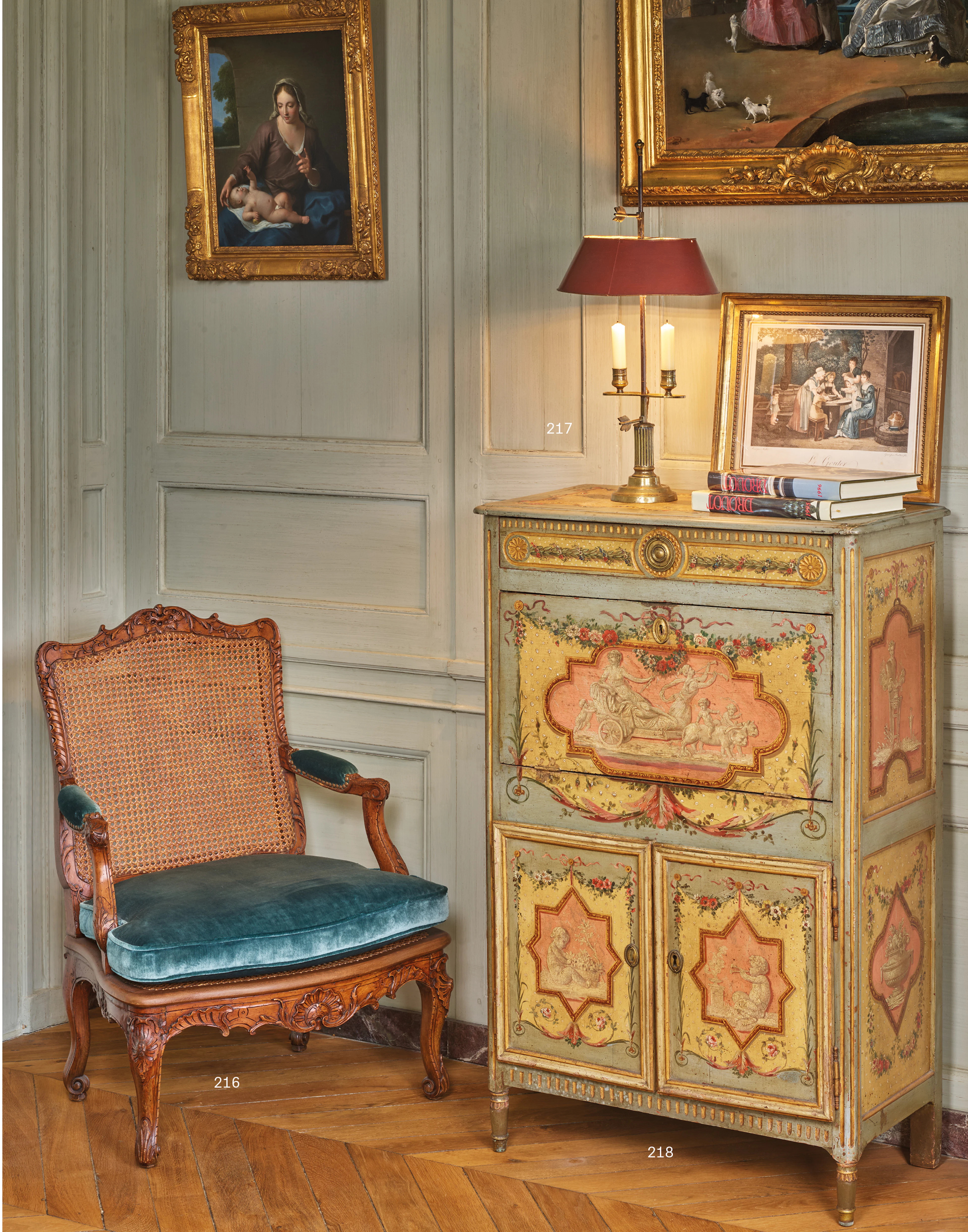 - LAMPE BOUILLOTTE DE STYLE LOUIS XVI