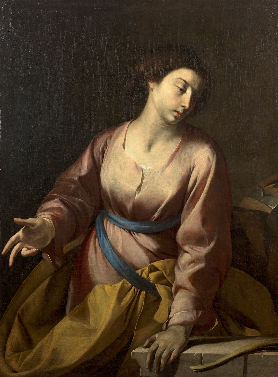 Antonio de BELLIS Actif à Naples entre 1630 et 1660 Sainte Catherine