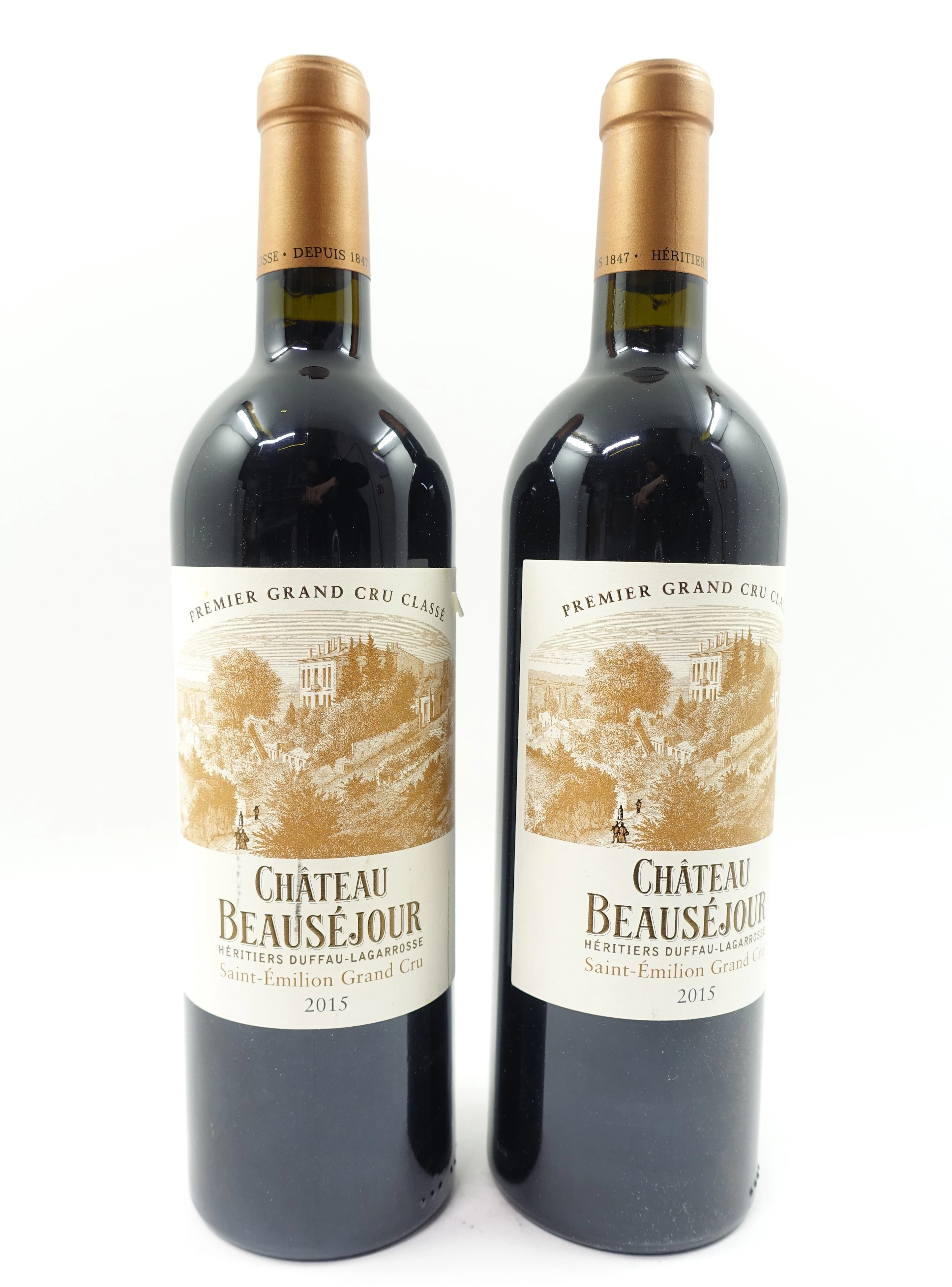 6 bts CH BEAUSEJOUR DUFFAU LAGAROSSE 2015 GC Saint Emilion