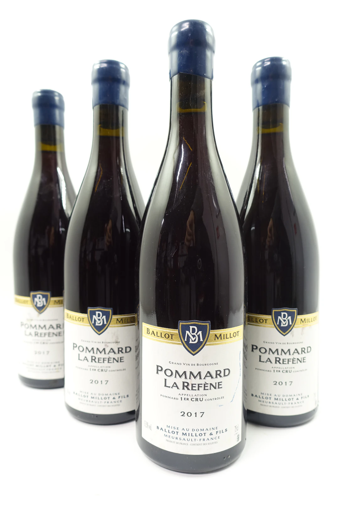 4 bts POMMARD 2017 1er cru la Refène. Ballot-Millot