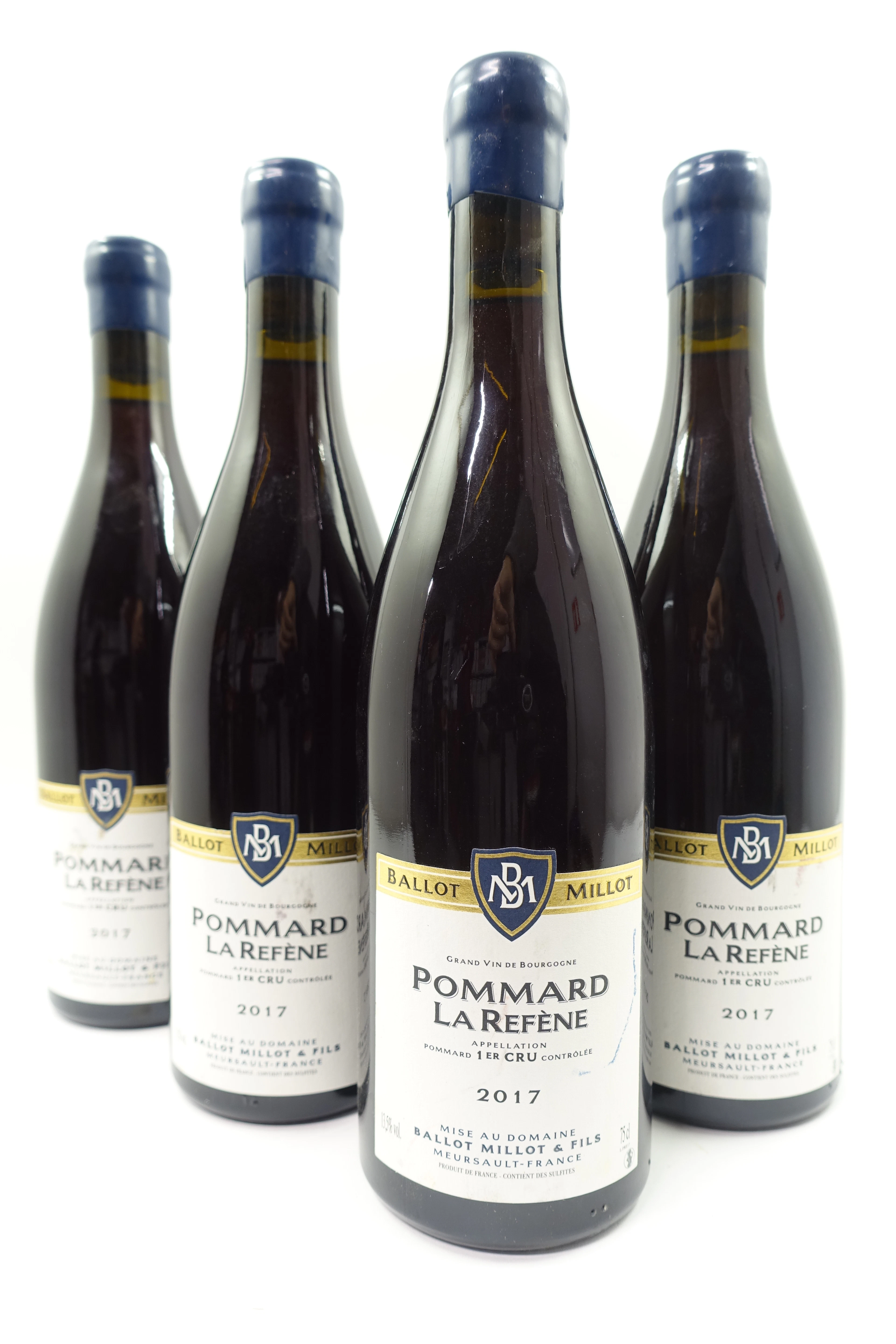 4 bts POMMARD 2017 1er cru la Refène. Ballot-Millot