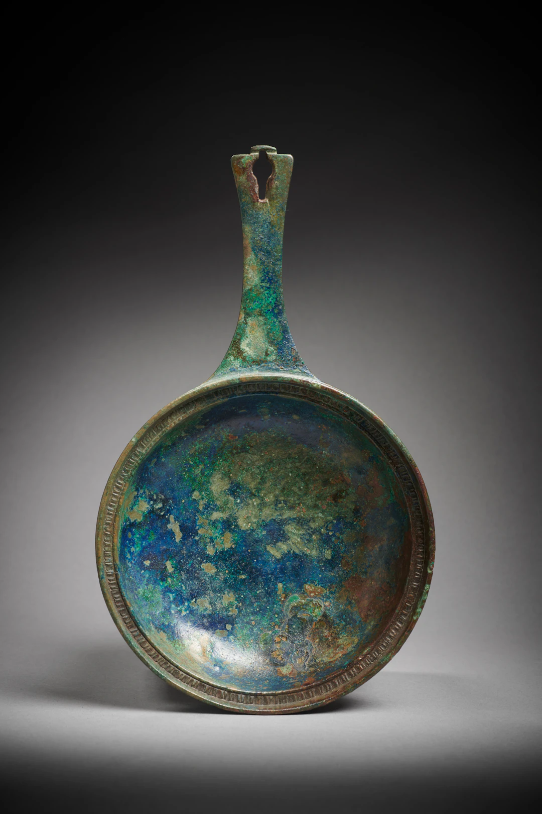 A Roman bronze patera