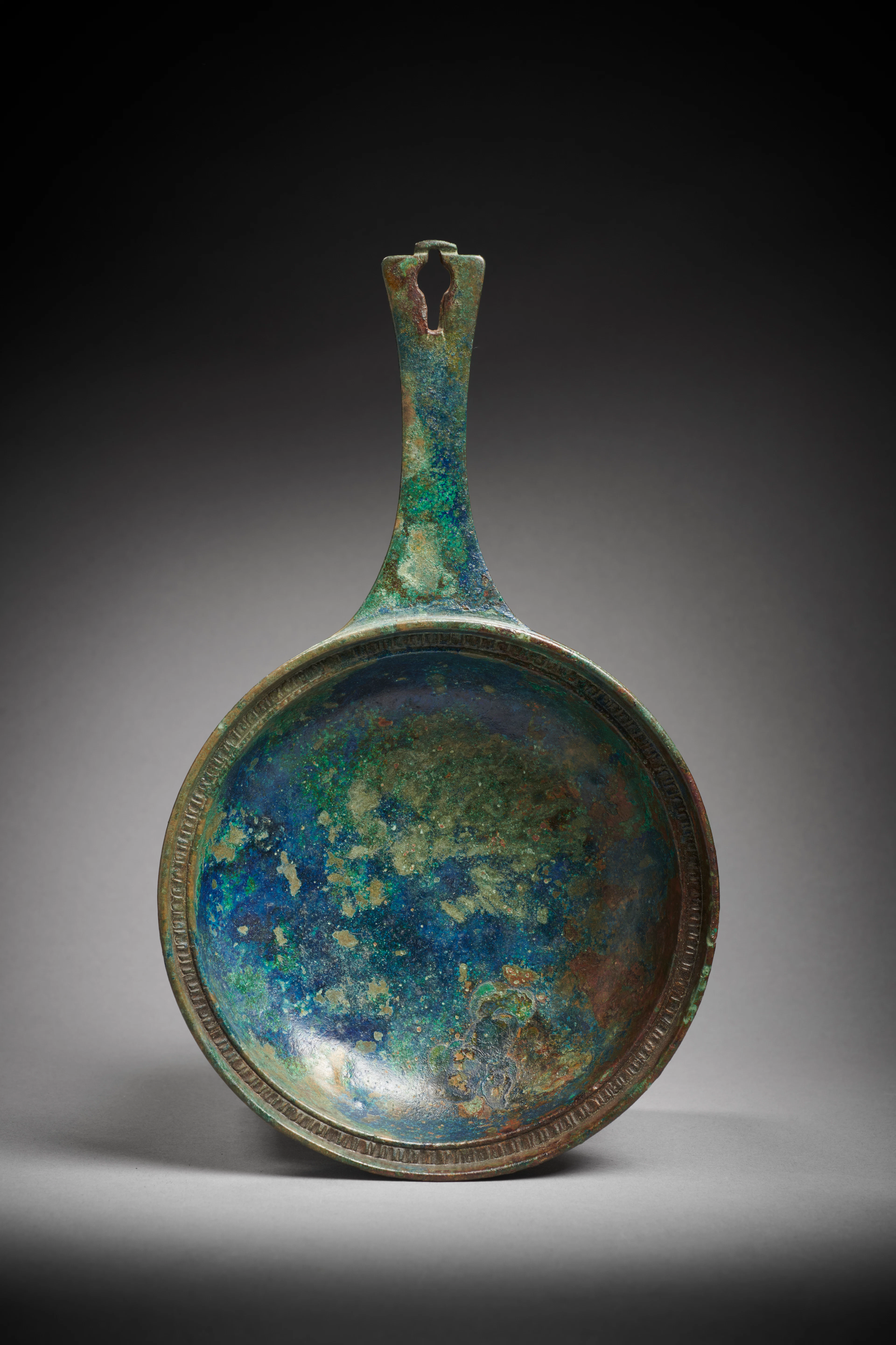 A Roman bronze patera