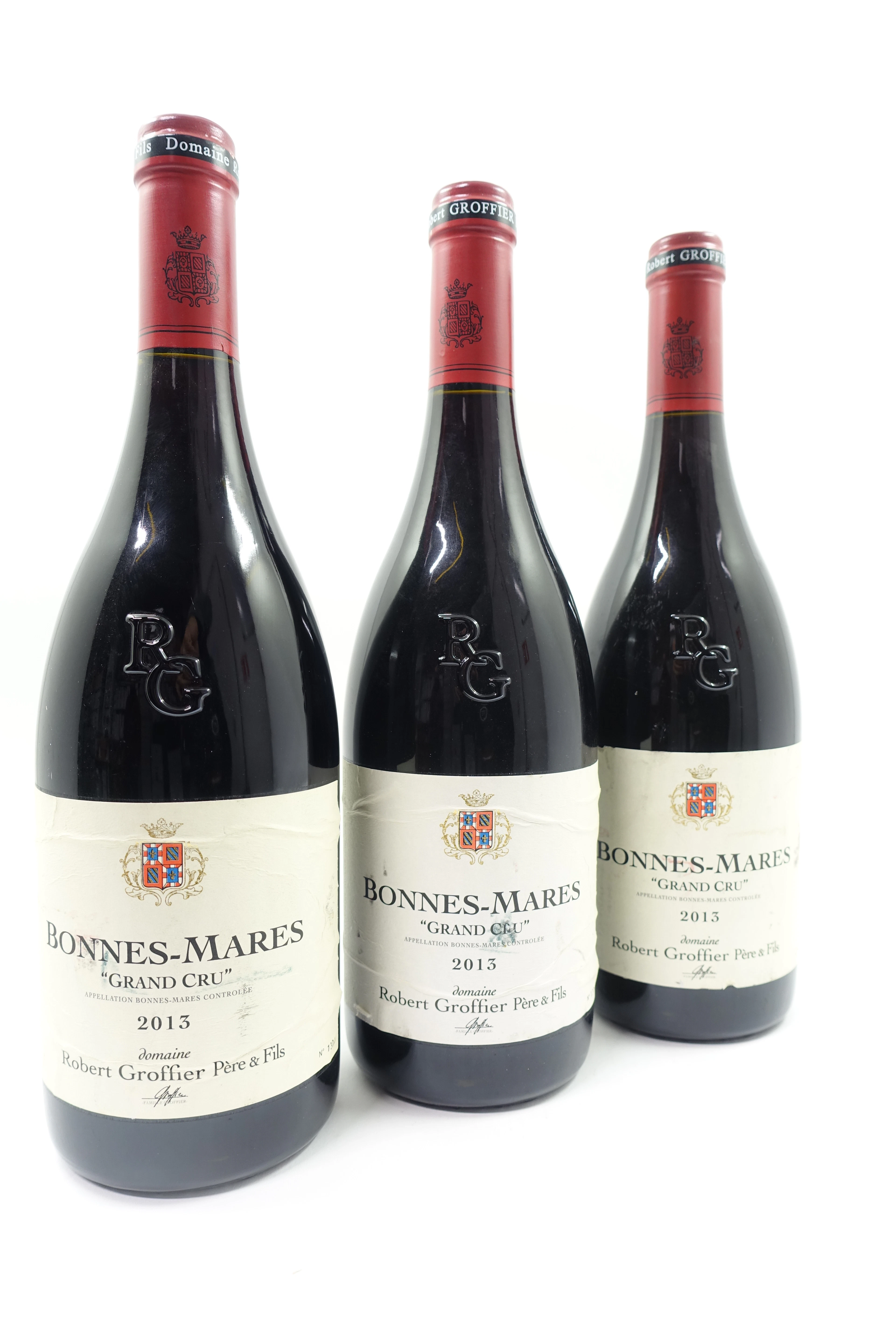 3 bts BONNES MARES 2013 Grand Cru. Robert Groffier & Fils