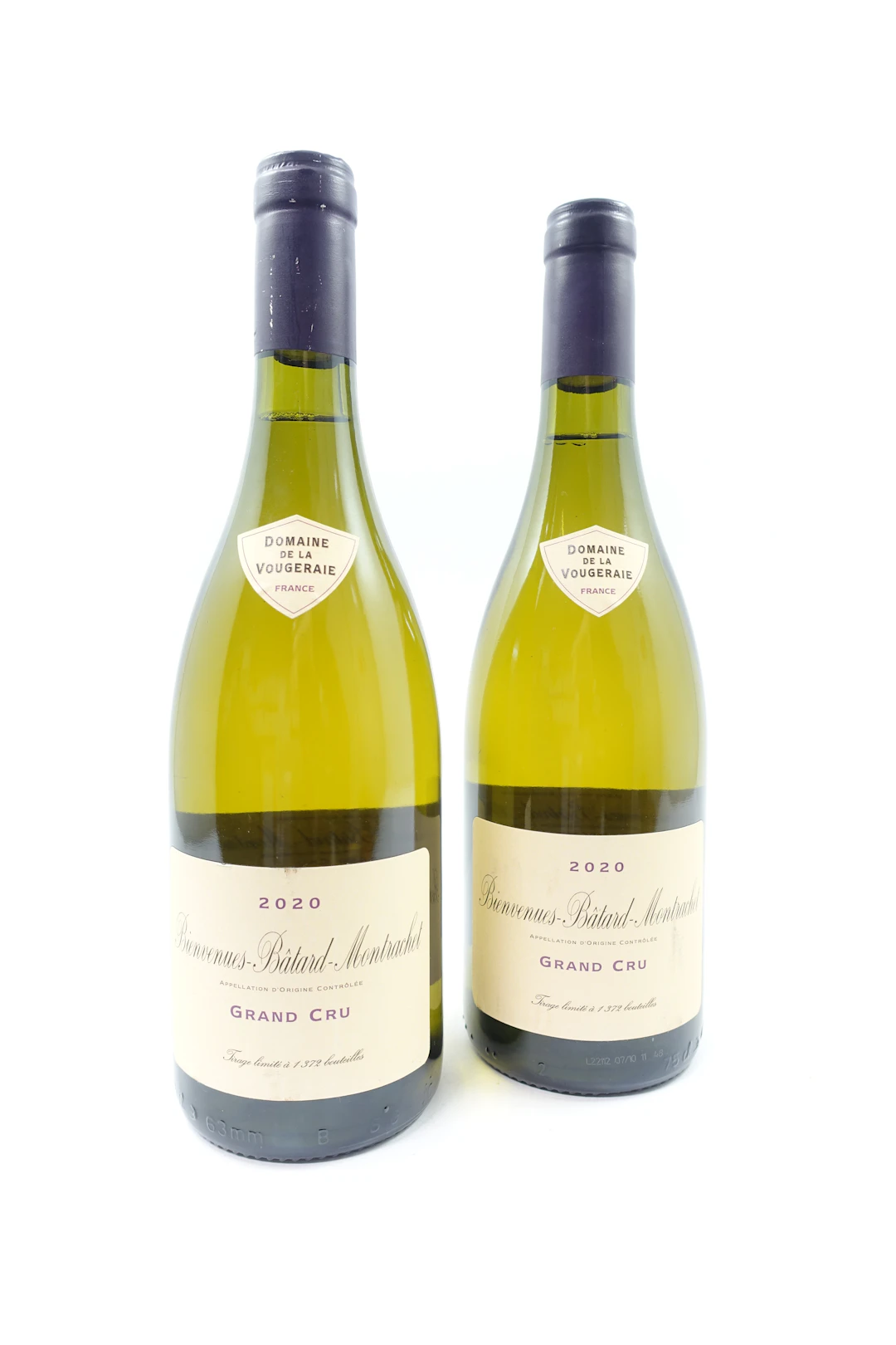 2 bts BIENVENUES BATARD MONTRACHET 2020 Gand Cru. Domaine de la Vougeraie