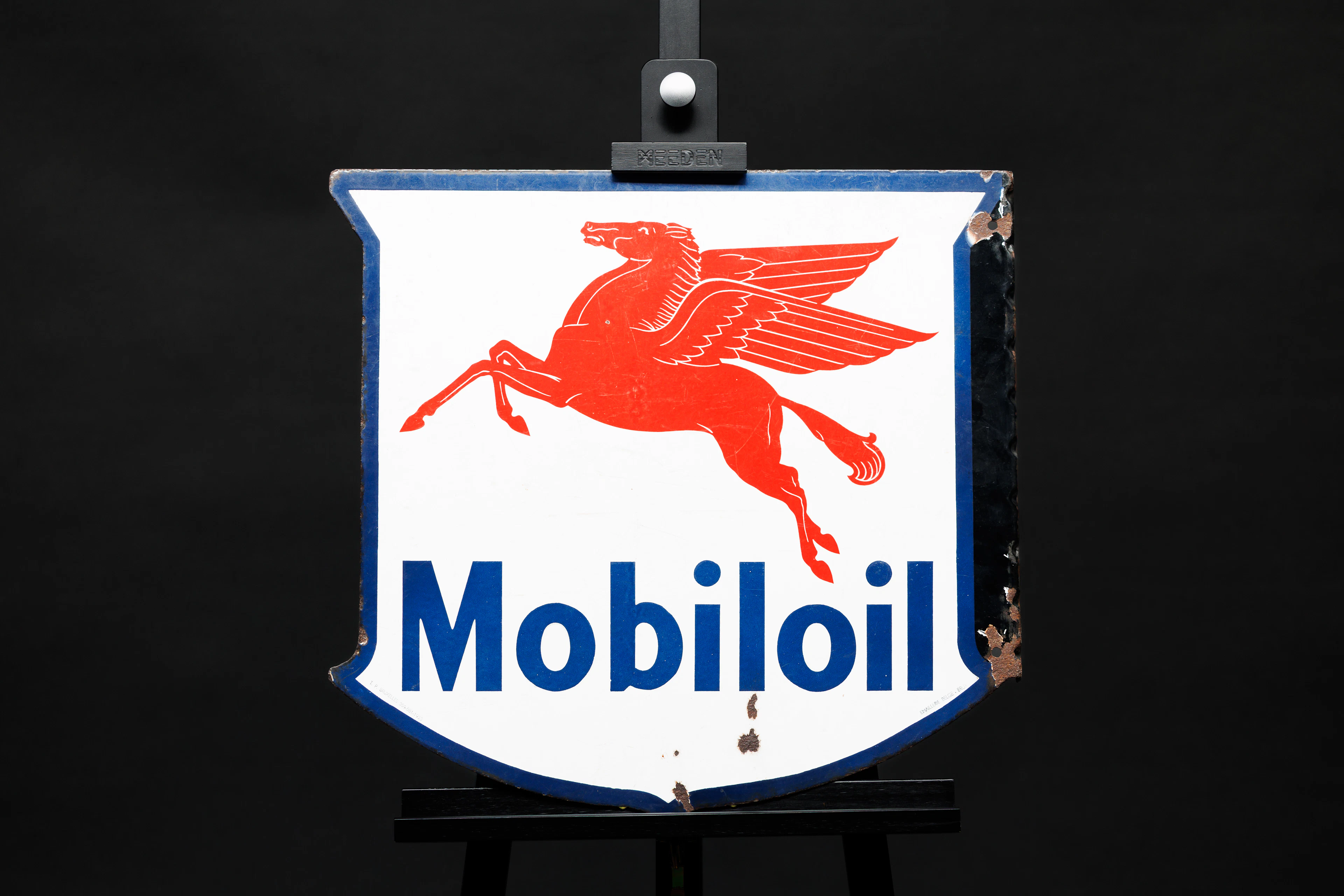 Mobiloil – Enamelled sign No reserve