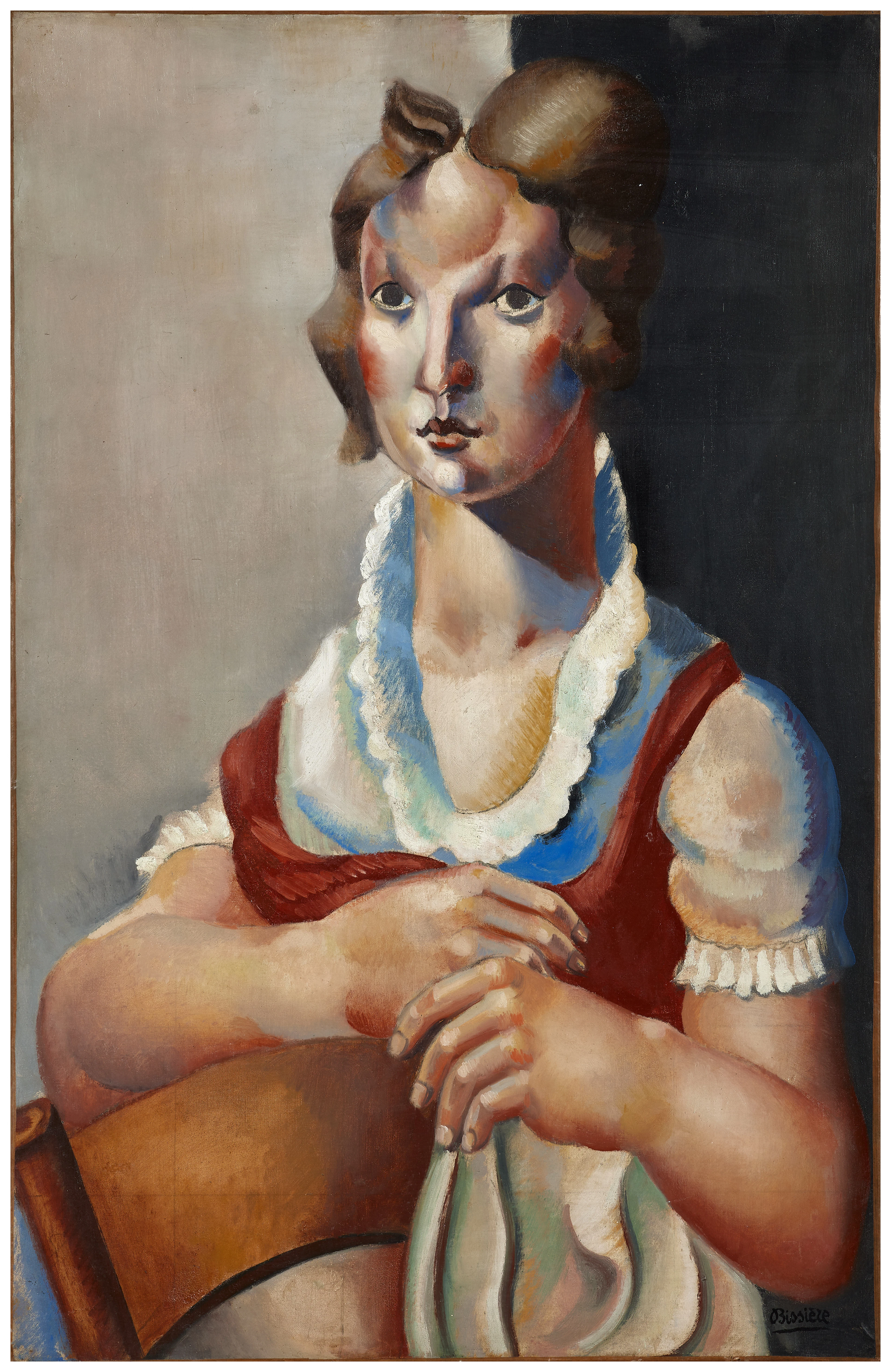 Roger BISSIÈRE 1886-1964 Femme à la chaise - 1921