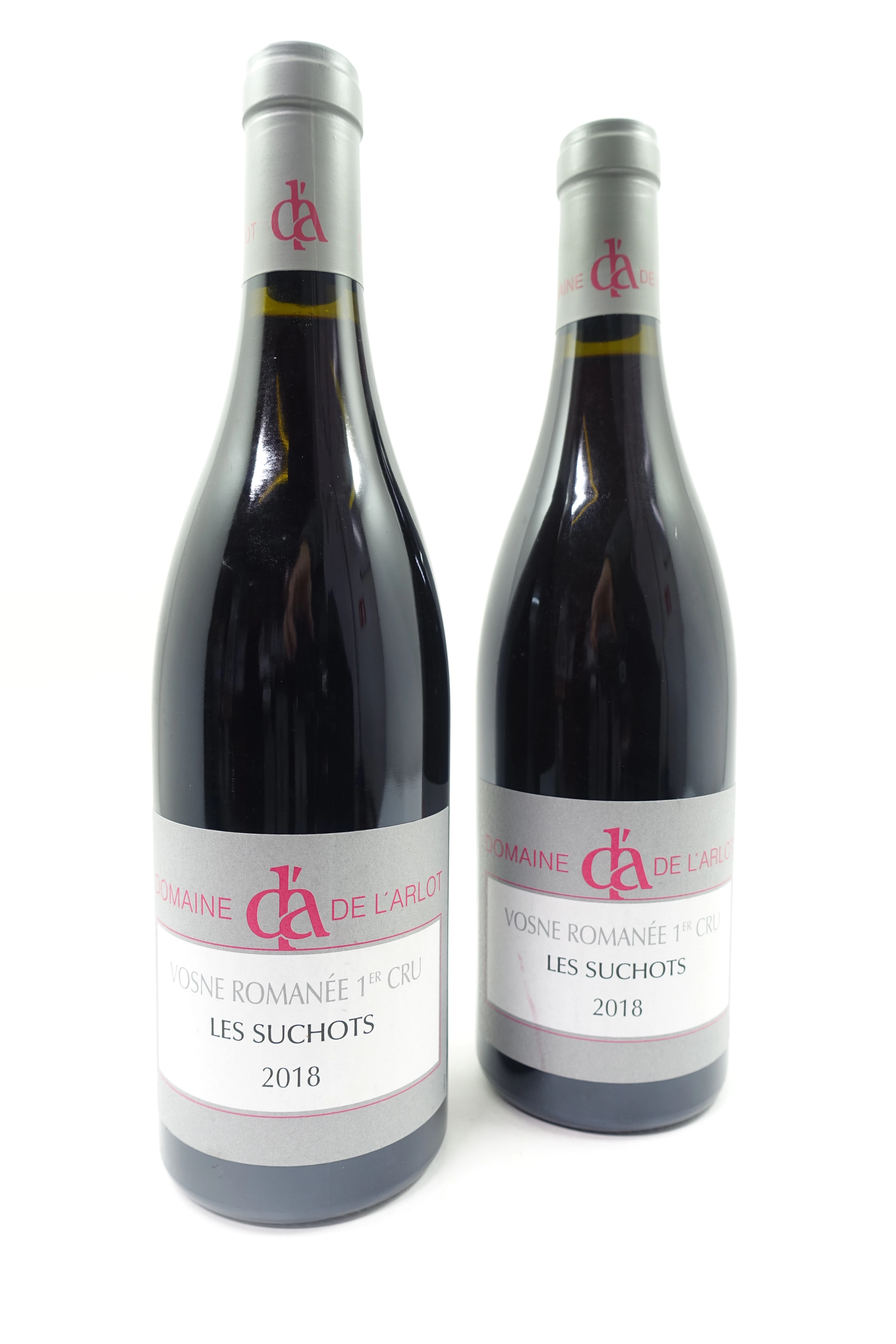 2 bts VOSNE ROMANEE 2018 1er Cru Les Suchots. Domaine de l'Arlot