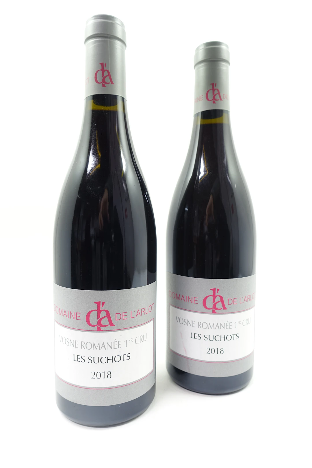 2 bts VOSNE ROMANEE 2018 1er Cru Les Suchots. Domaine de l'Arlot