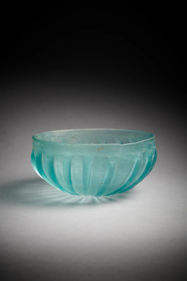 A Roman glass phiale