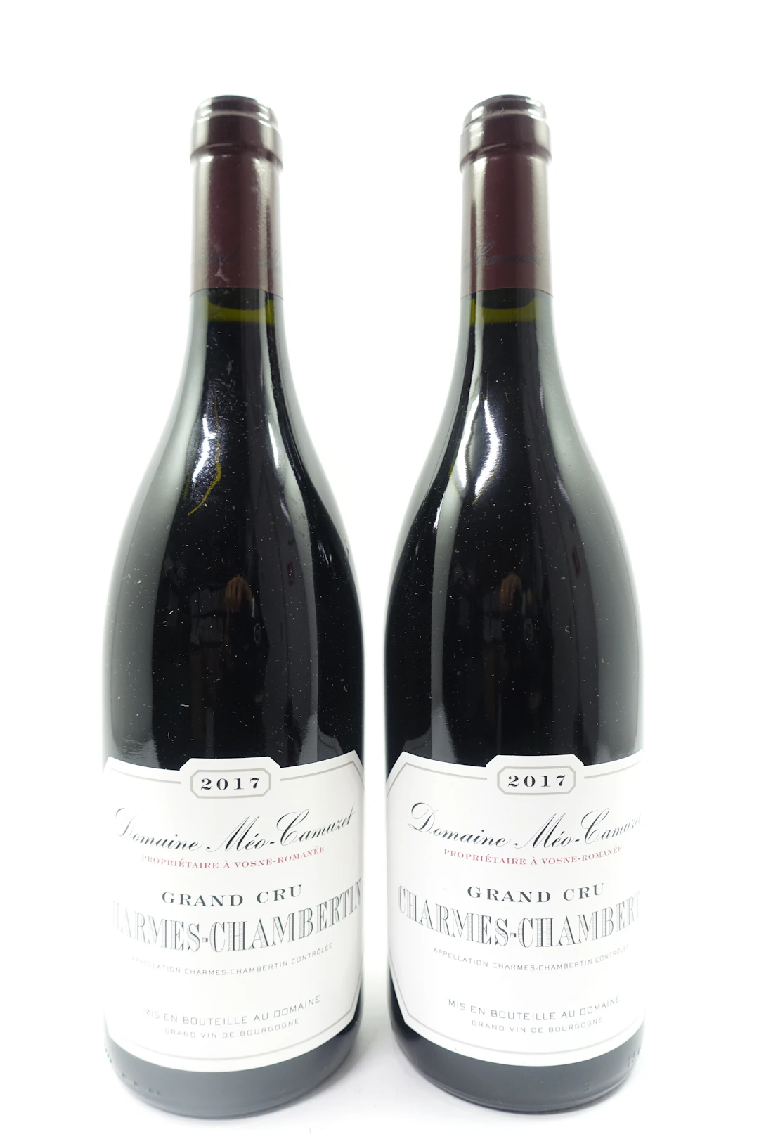 2 bts CHARMES CHAMBERTIN 2017 Grand Cru. Domaine Méo Camuzet