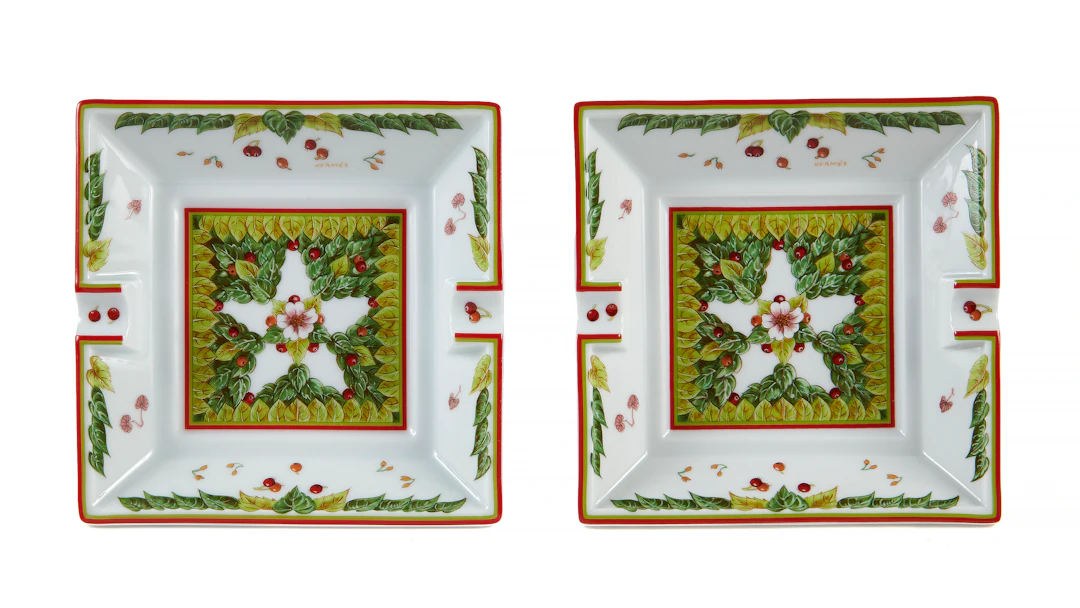 HERMÈS JARDIN DE PYTHAGORE Two ashtrays