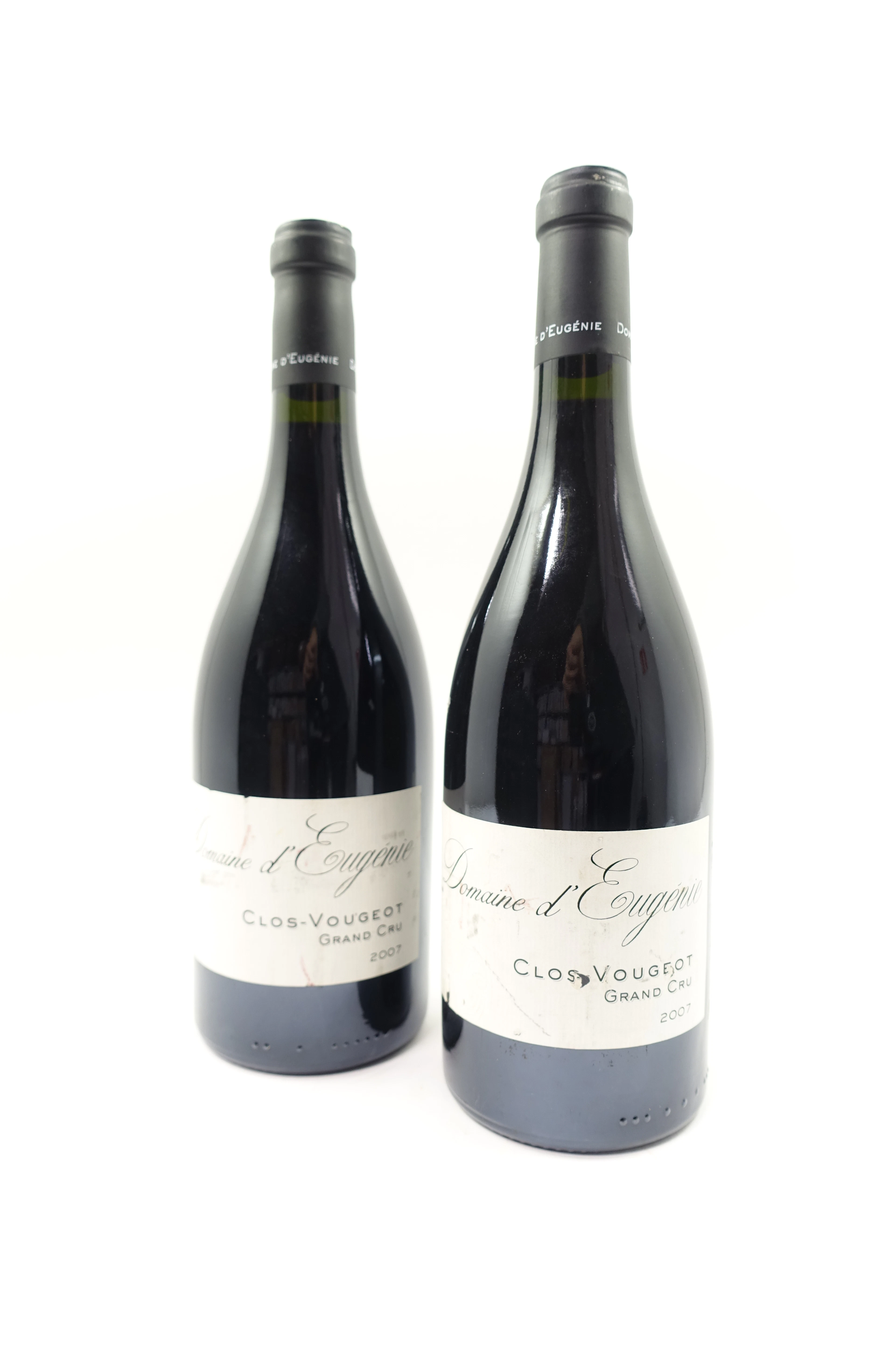 2 bts CLOS DE VOUGEOT 2007 Grand Cru. Domaine d'Eugénie