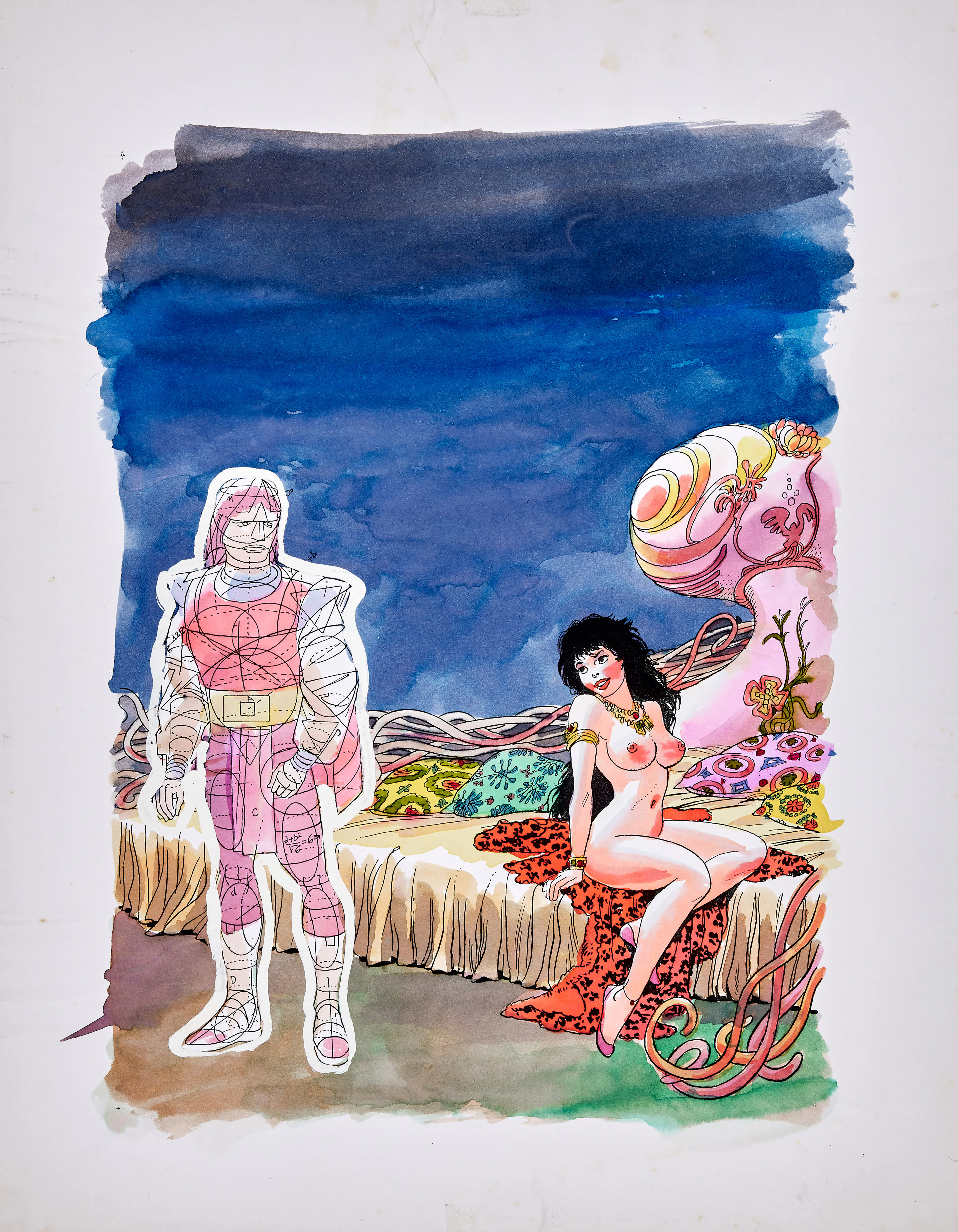 Julio RIBERA 1927 - 2018 Le Vagabond des limbes
