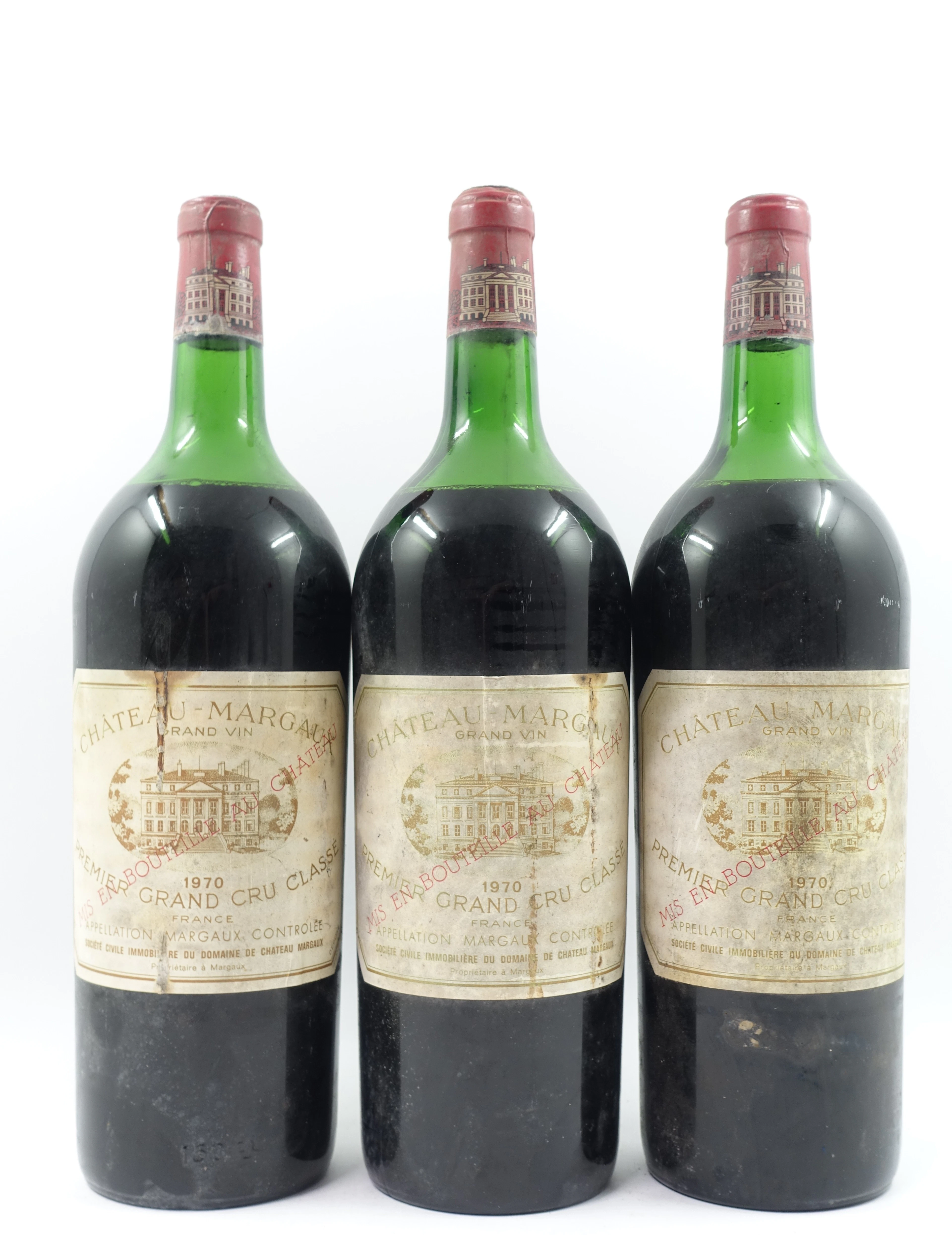 3 mags CH MARGAUX 1970 1er GC Margaux
