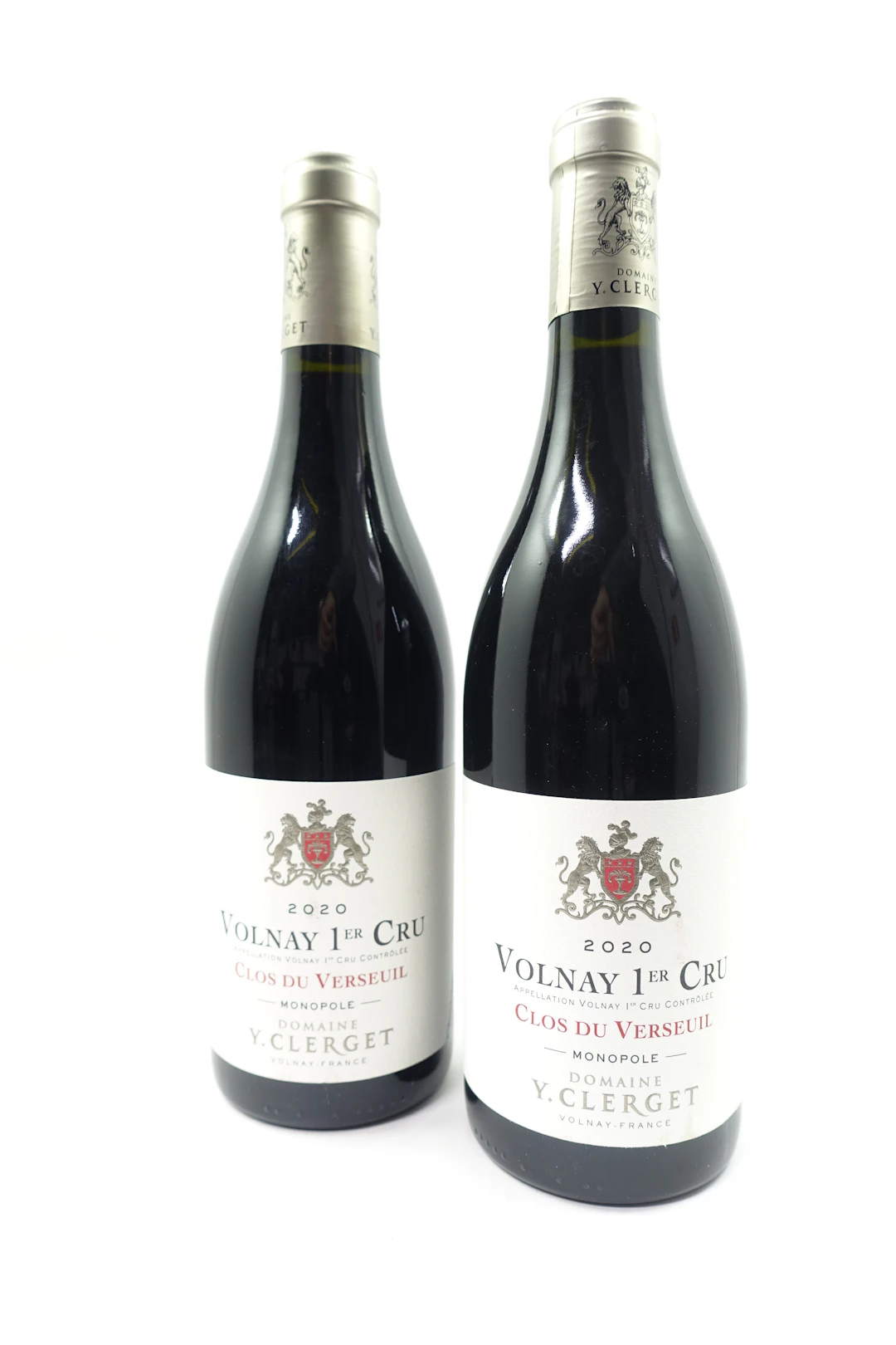 2 bts VOLNAY 2020 1er Cru Clos du Verseuil. Domaine Y.Clerget