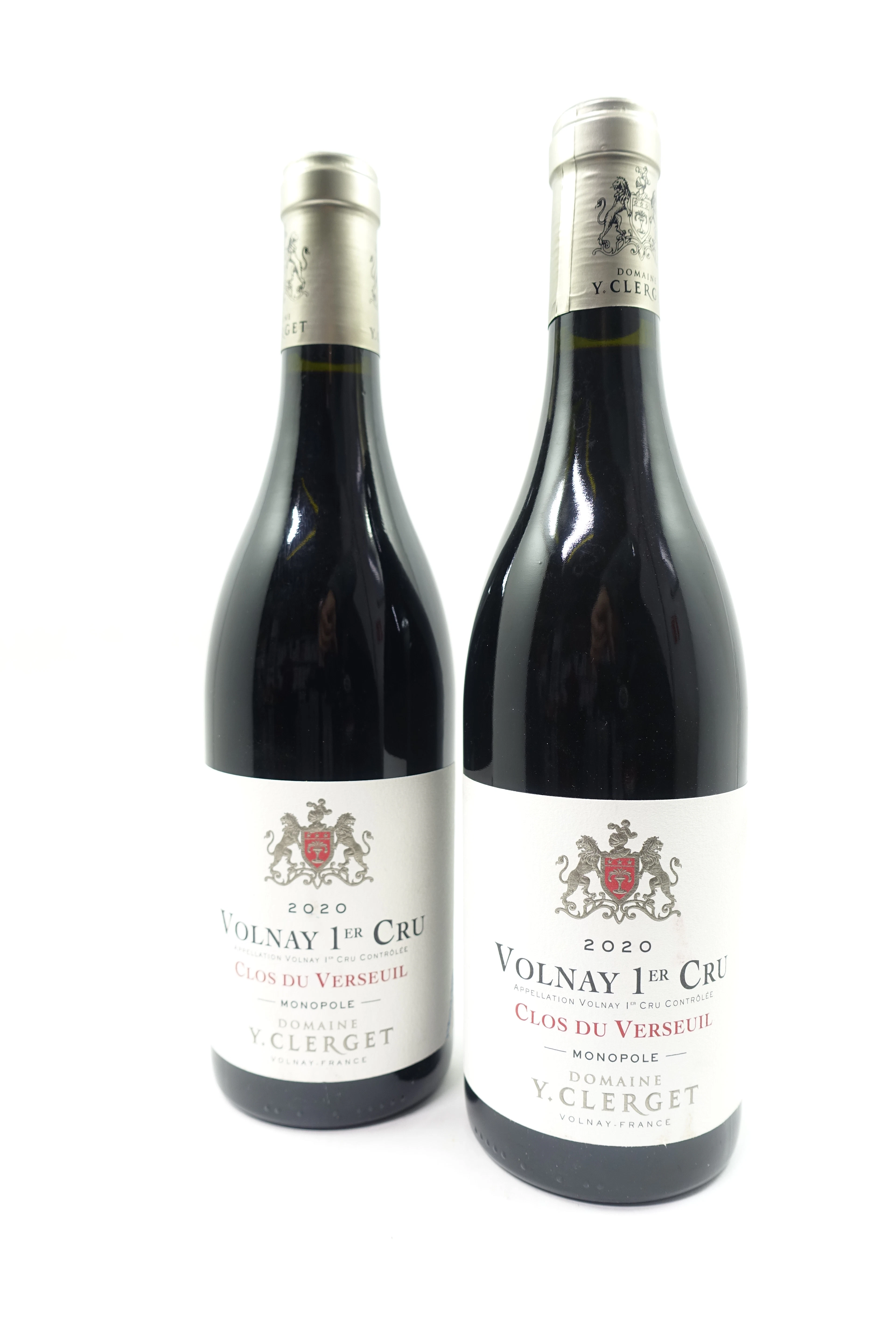 2 bts VOLNAY 2020 1er Cru Clos du Verseuil. Domaine Y.Clerget