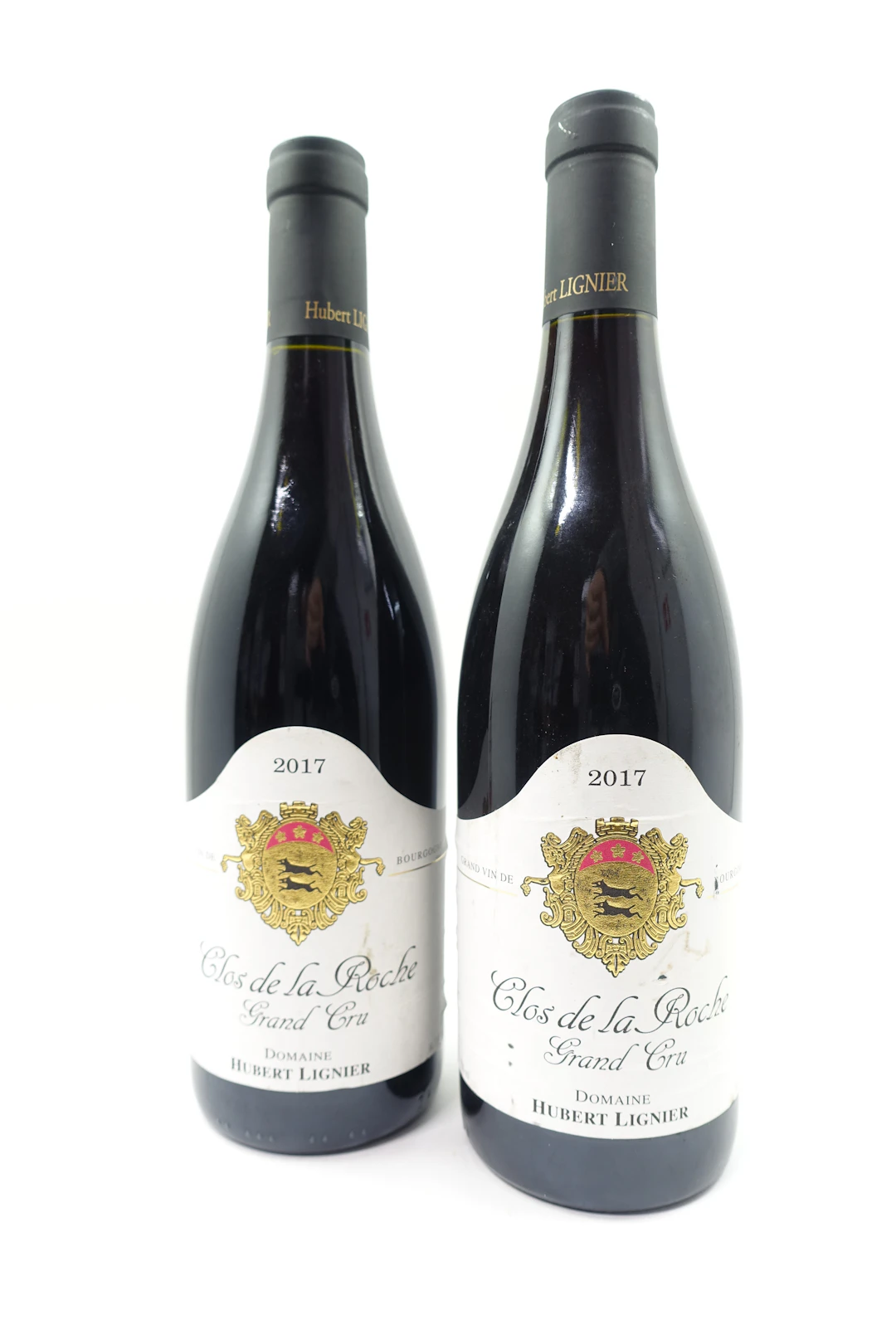 2 bts CLOS DE LA ROCHE 2017 Grand Cru. Domaine Hubert Lignier