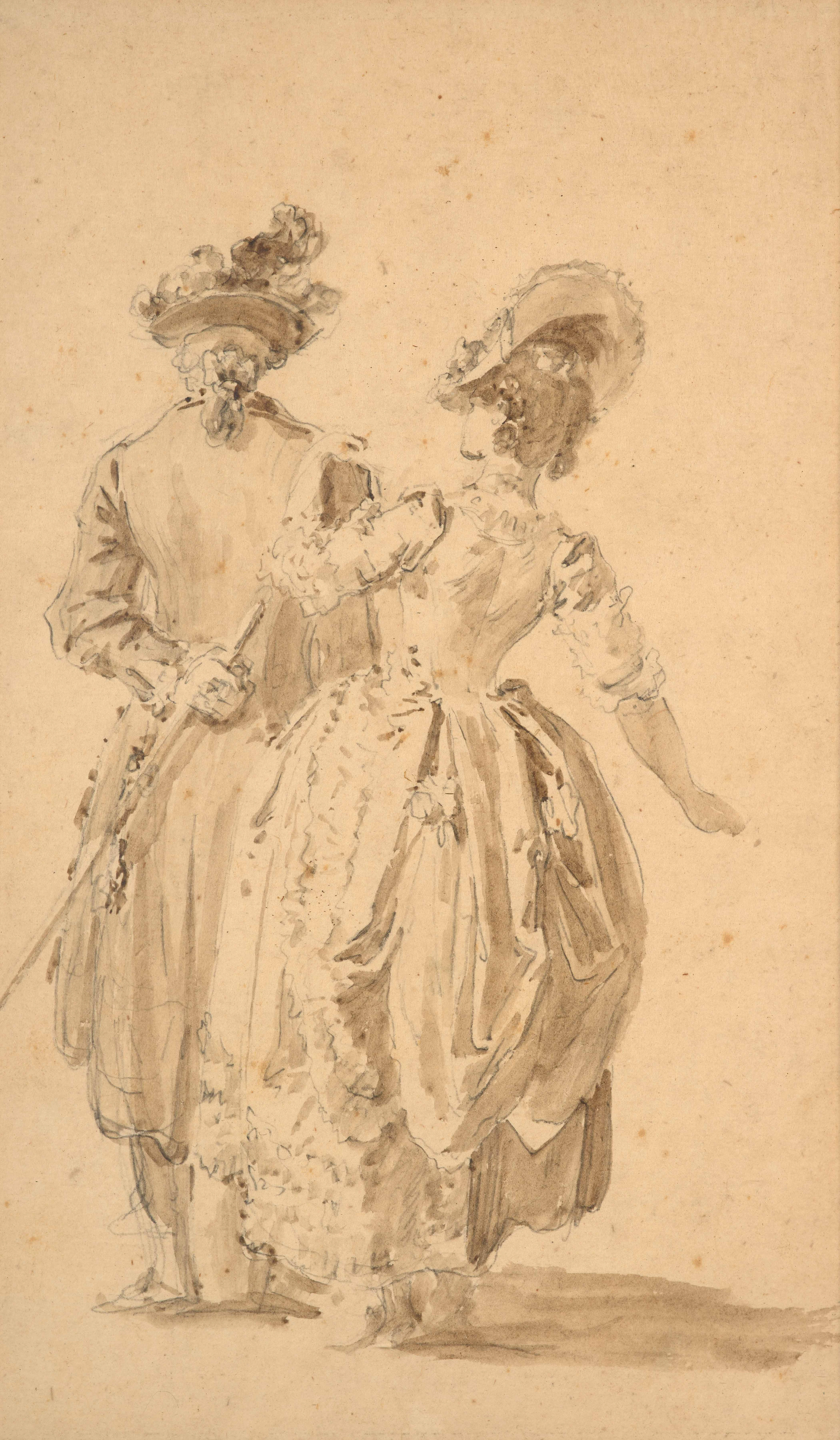 Jean-Baptiste LE PRINCE Metz, 1734 - Saint-Denis-du-Port, 1781 Elégant