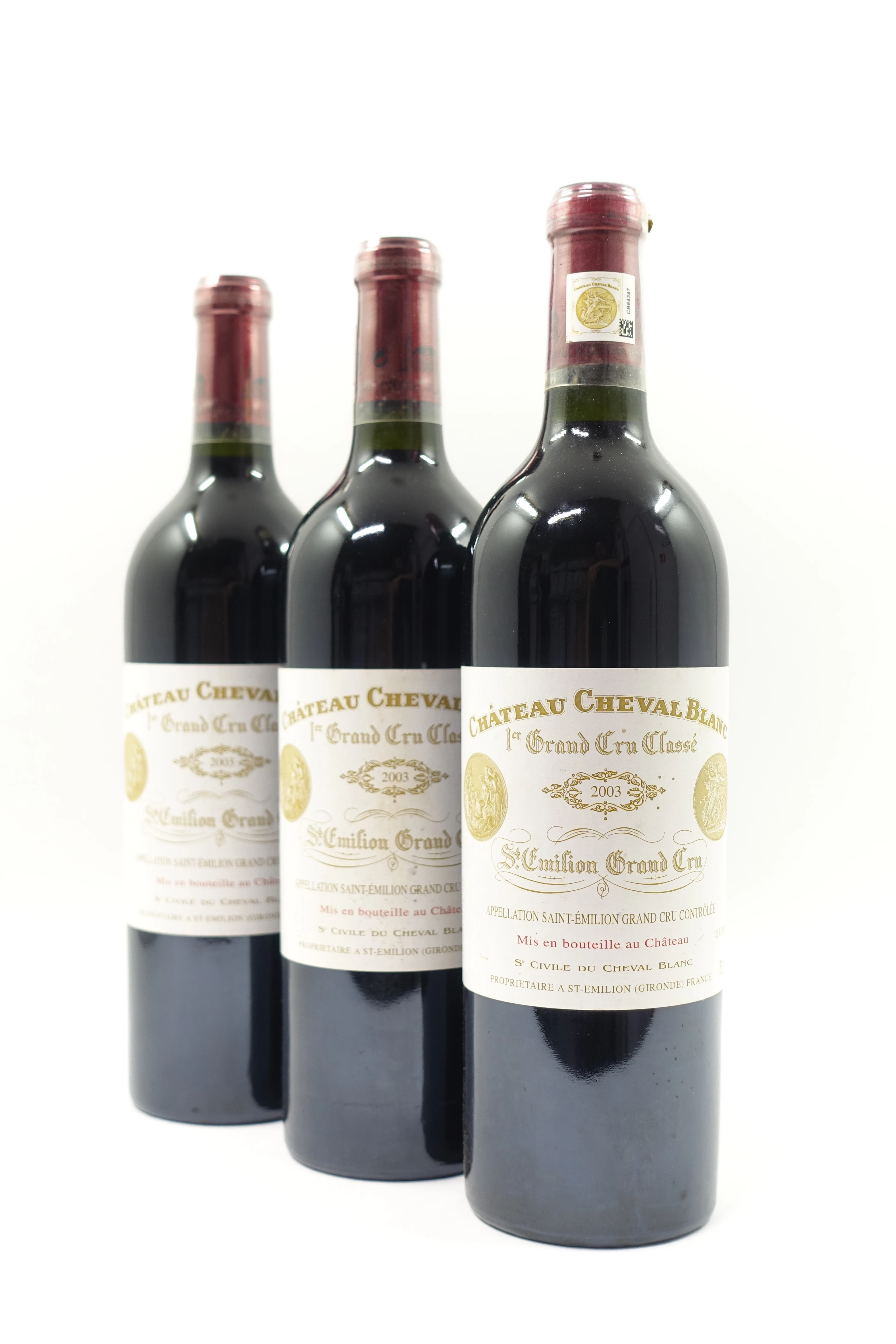 3 bts CH CHEVAL BLANC 2003 1er GCC (A) Saint Emilion