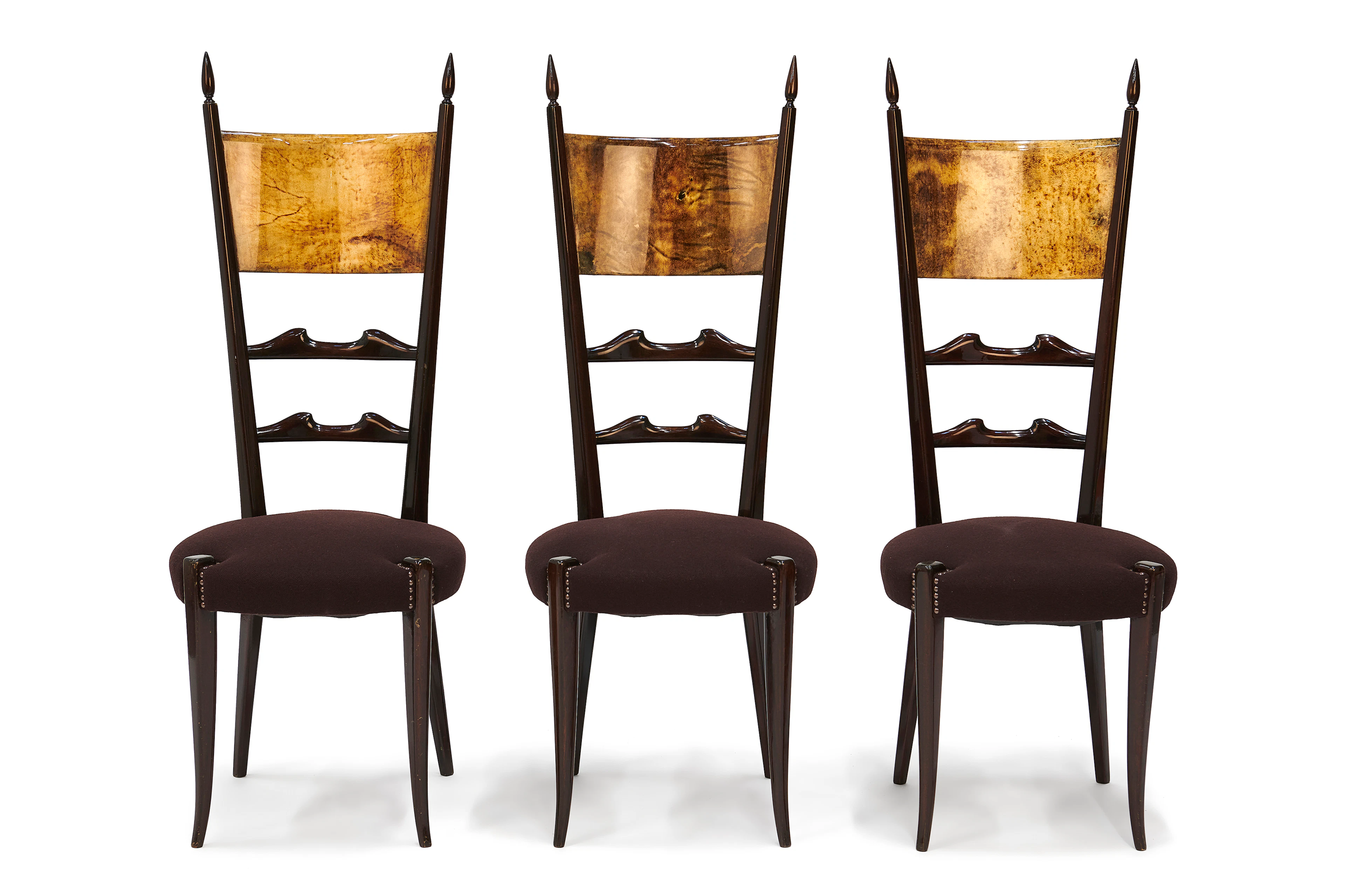 Ensemble de trois chaises - circa 1960