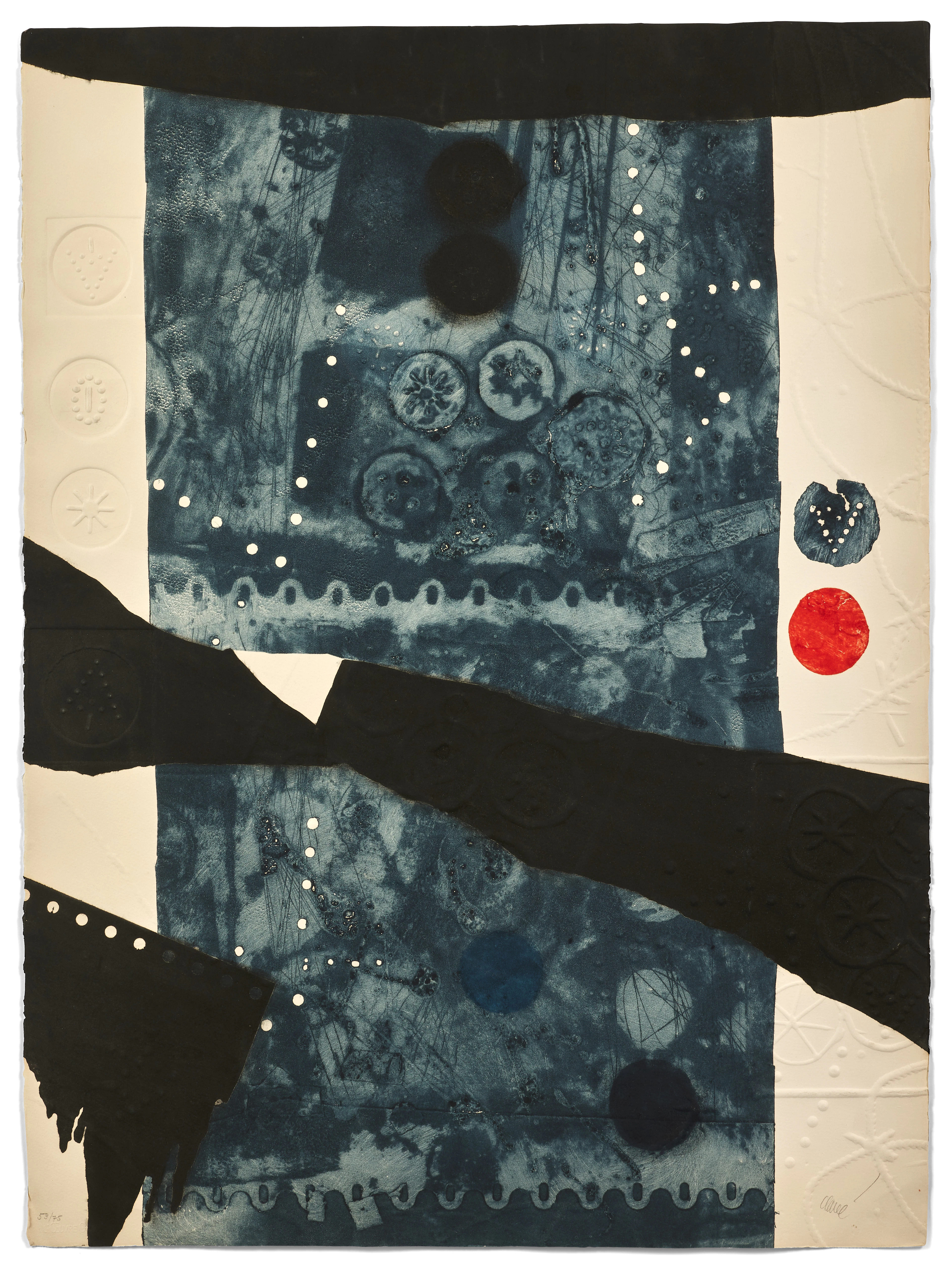 Antoni CLAVÉ 1913 - 2005 Avec des étoiles II - 1975