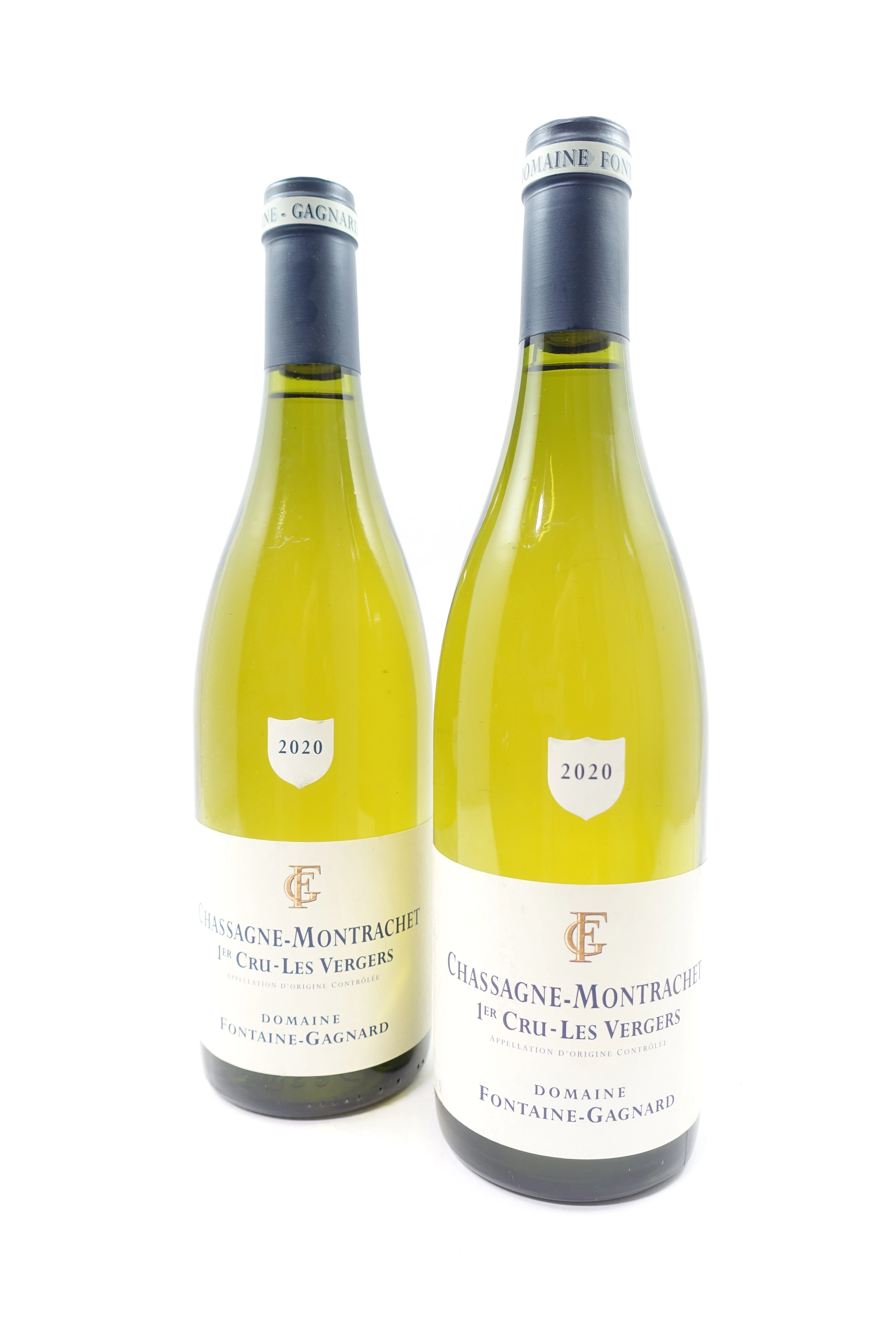 2 bts CHASSAGNE MONTRACHET 2020 (blanc) 1er Cru Les Vergers. Domaine