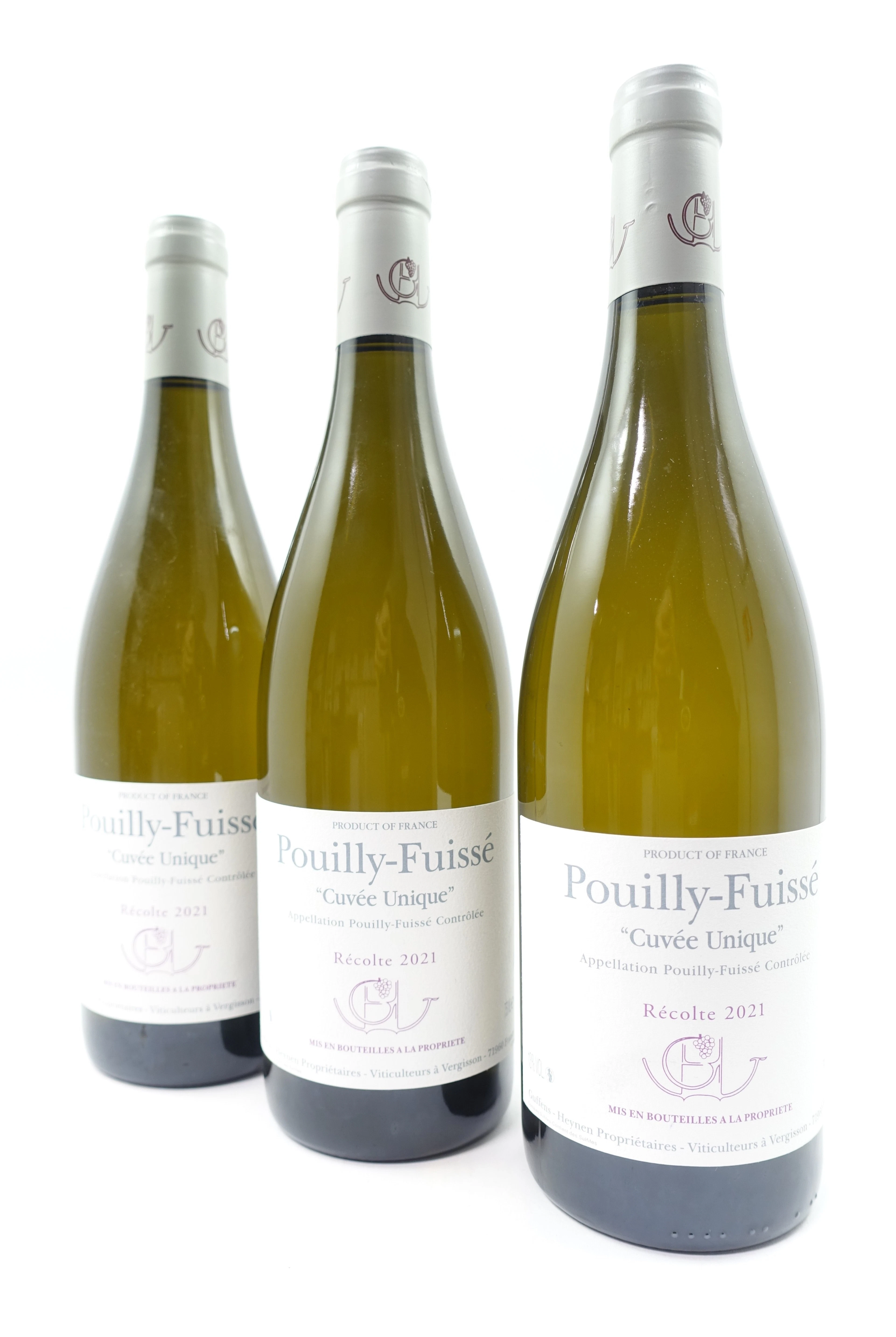 12 bts POUILLY FUISSE 2021 Cuvée Unique. Guffens-Heynen