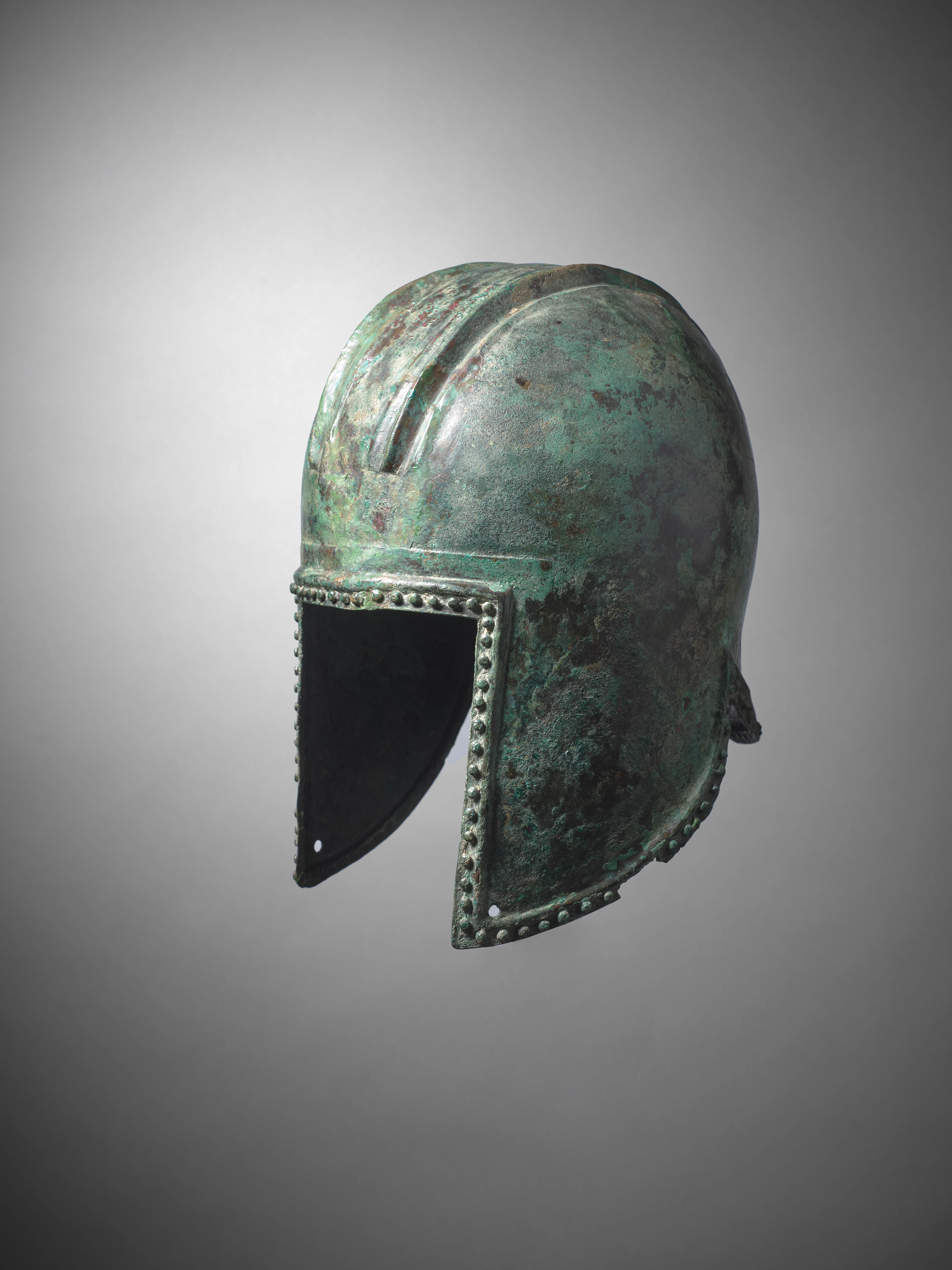 A Greek bronze Illyrian type helmet