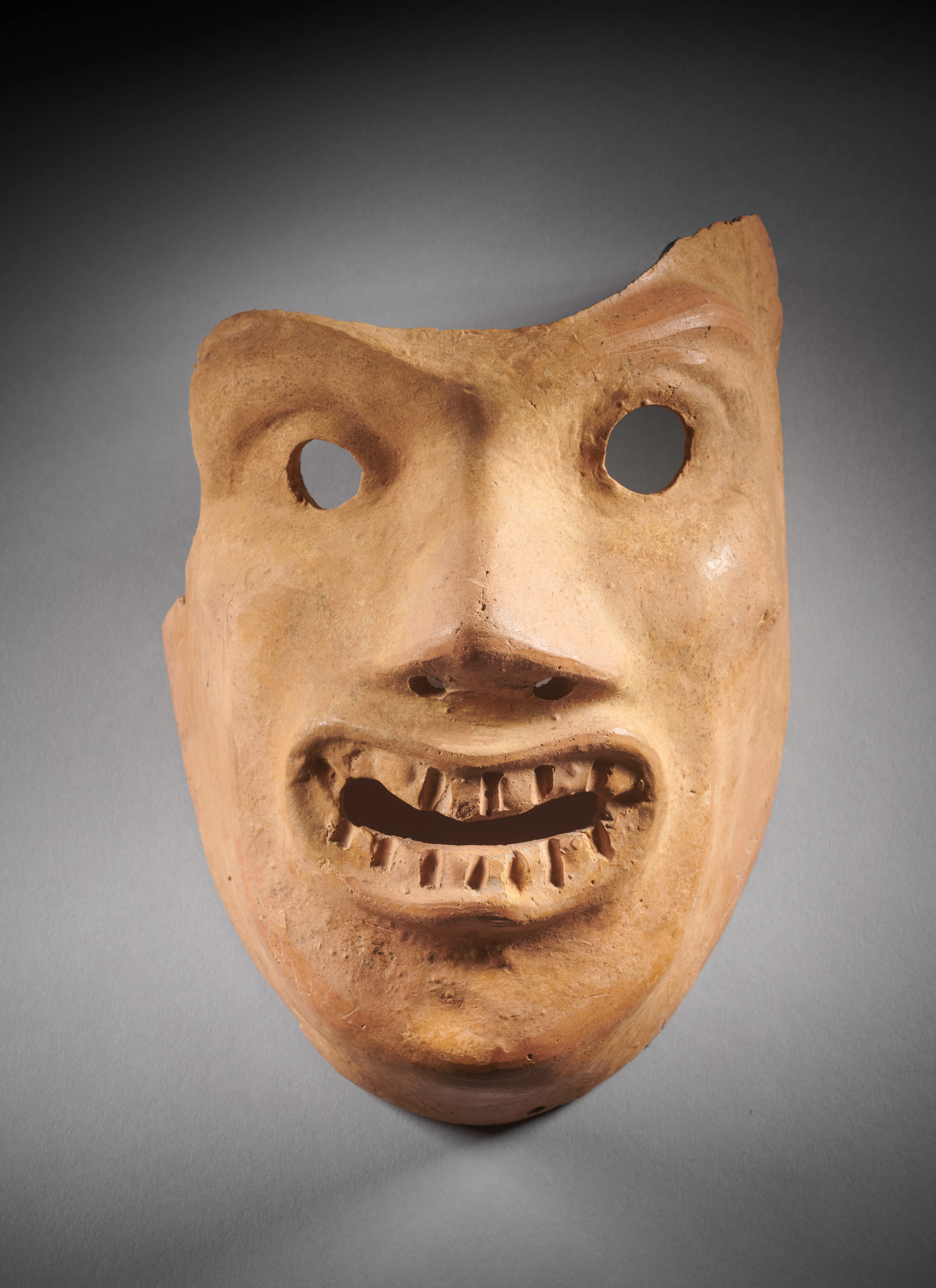 - A Gallo-Roman terracotta theater mask
