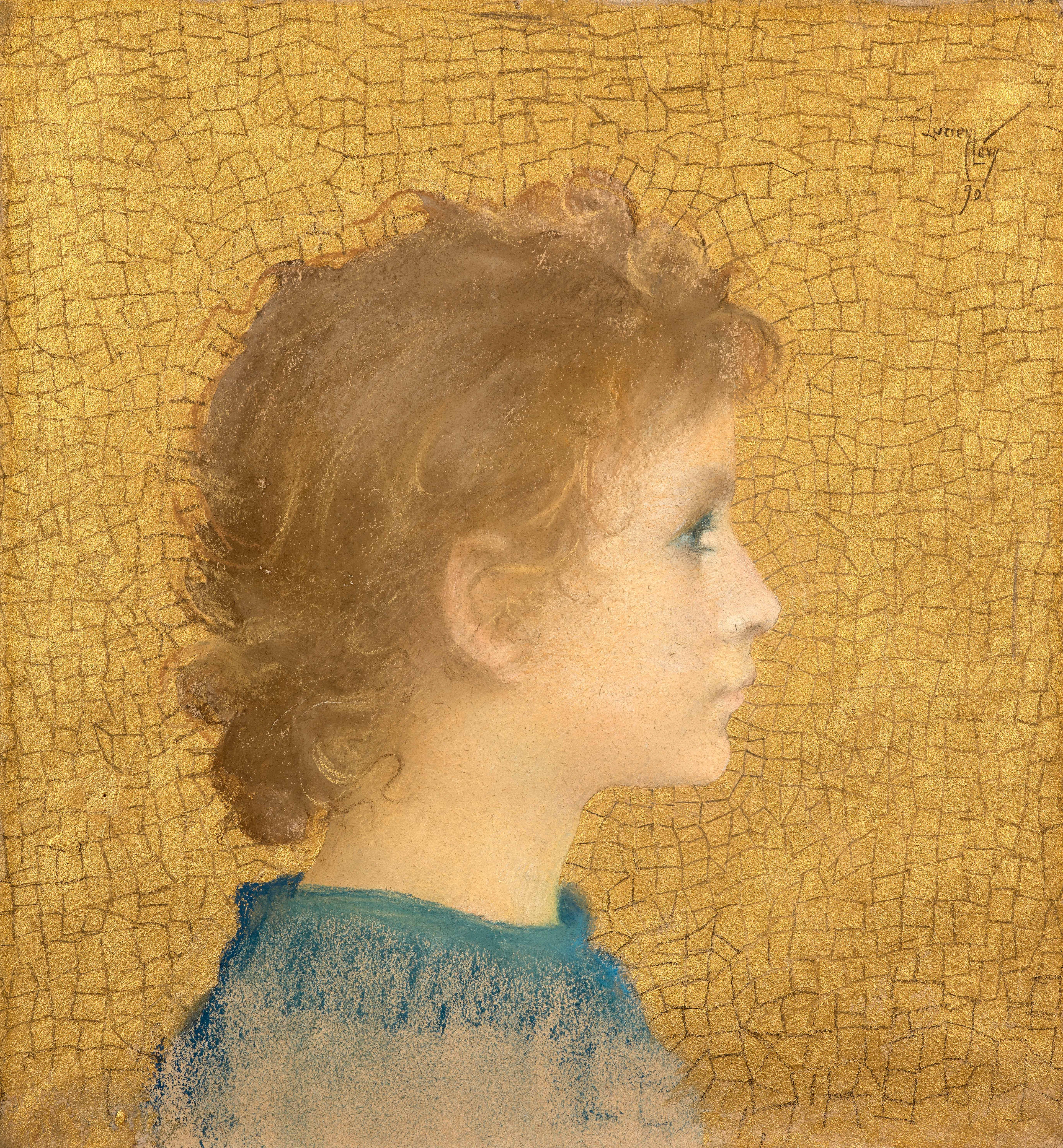 Lucien LÉVY-DHURMER 1865 - 1953 Portrait d’Anne Caroline Jeanne Massier - 1890