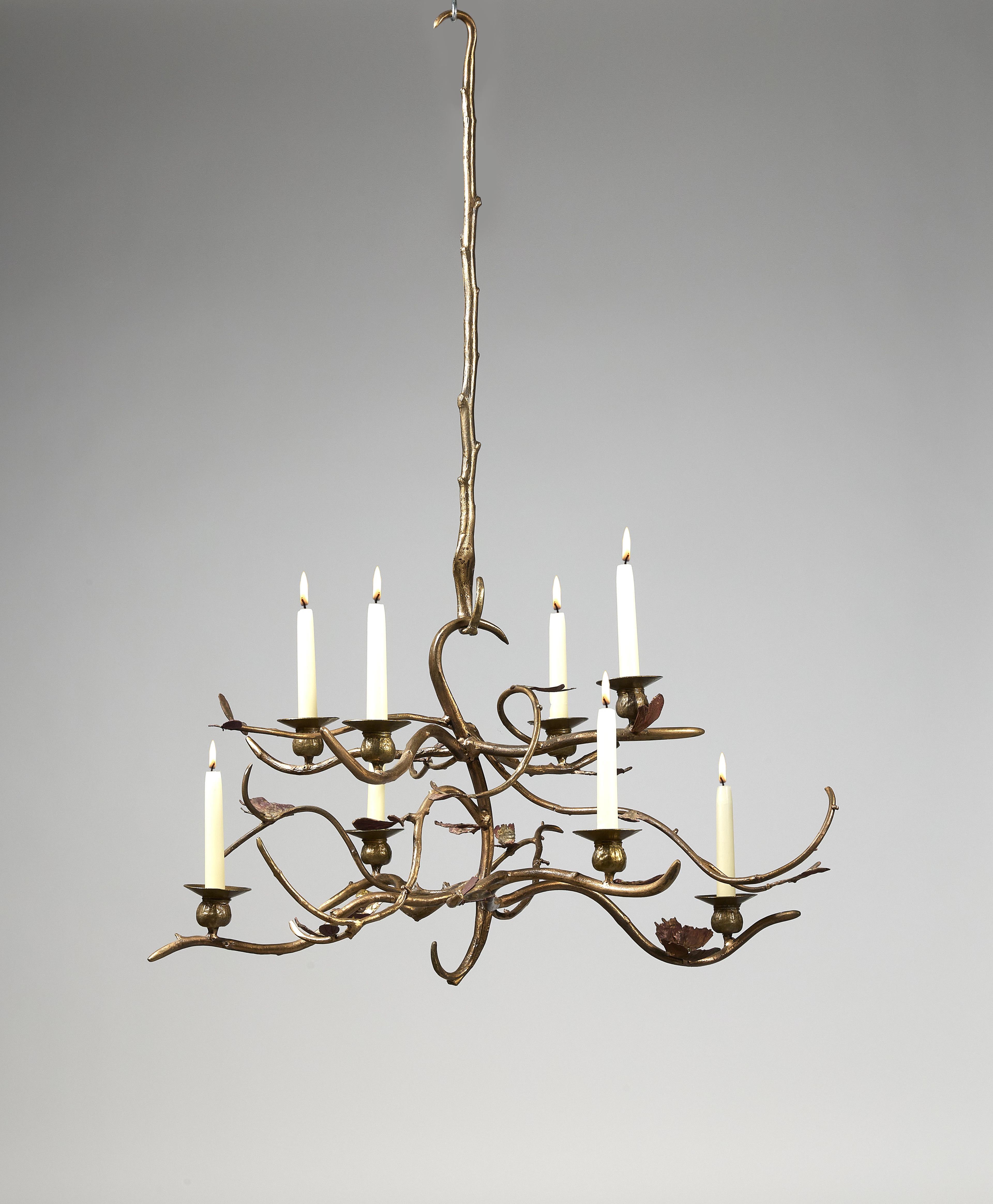 Claude LALANNE 1925-2019 Lustre aux papillons « Structure végétale