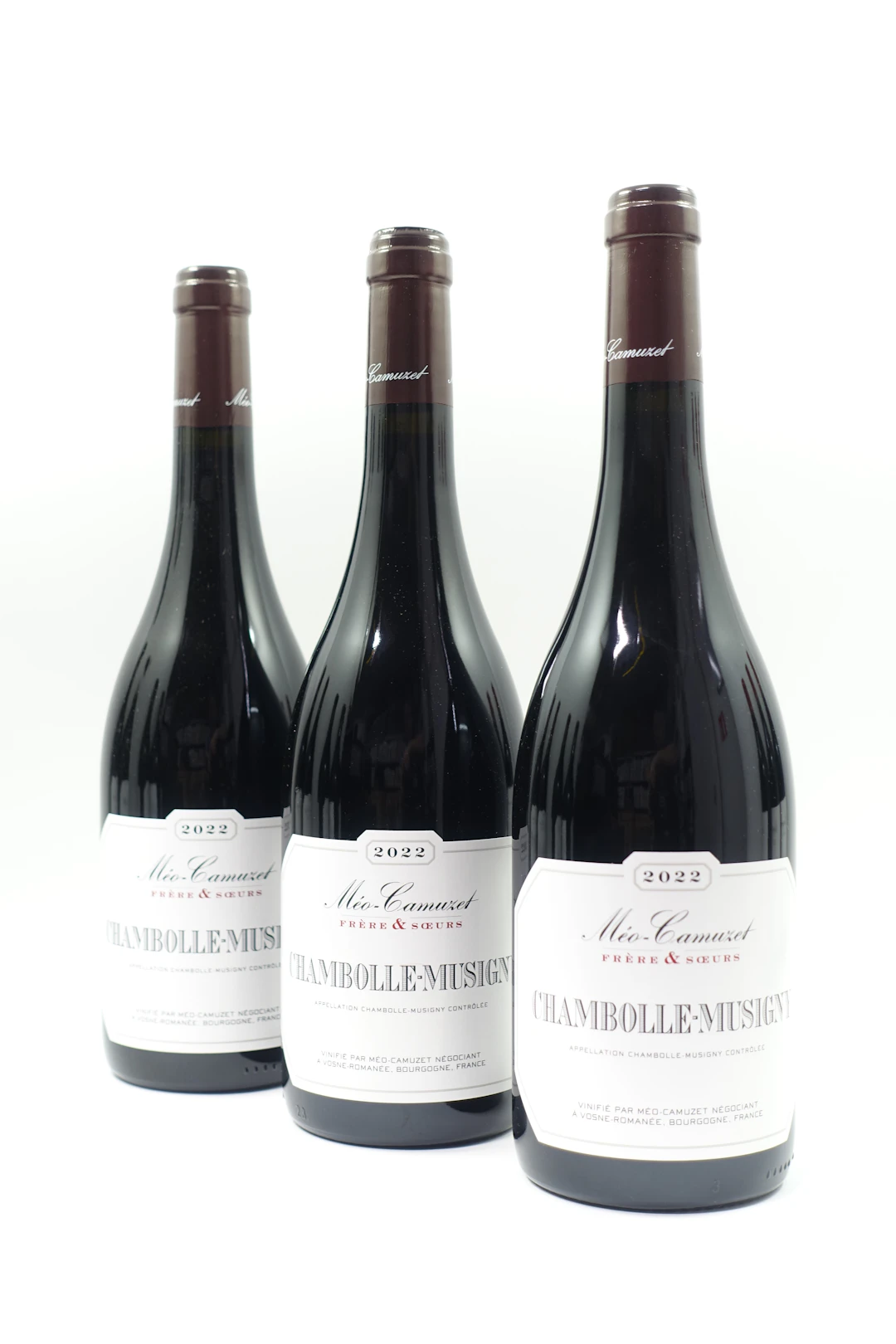 3 bts CHAMBOLLE MUSIGNY 2022 Méo Camuzet Frère & Soeurs