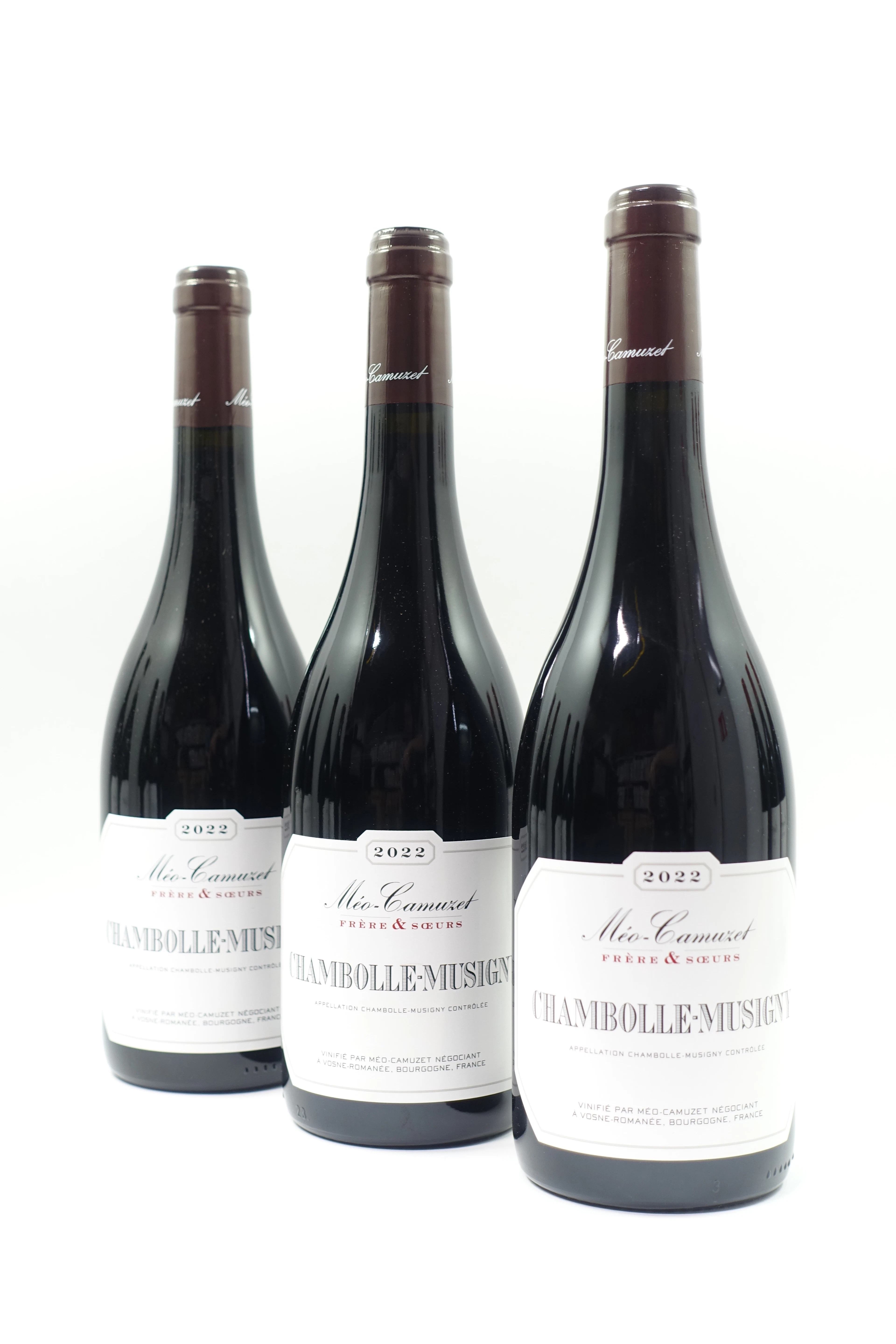 3 bts CHAMBOLLE MUSIGNY 2022 Méo Camuzet Frère & Soeurs