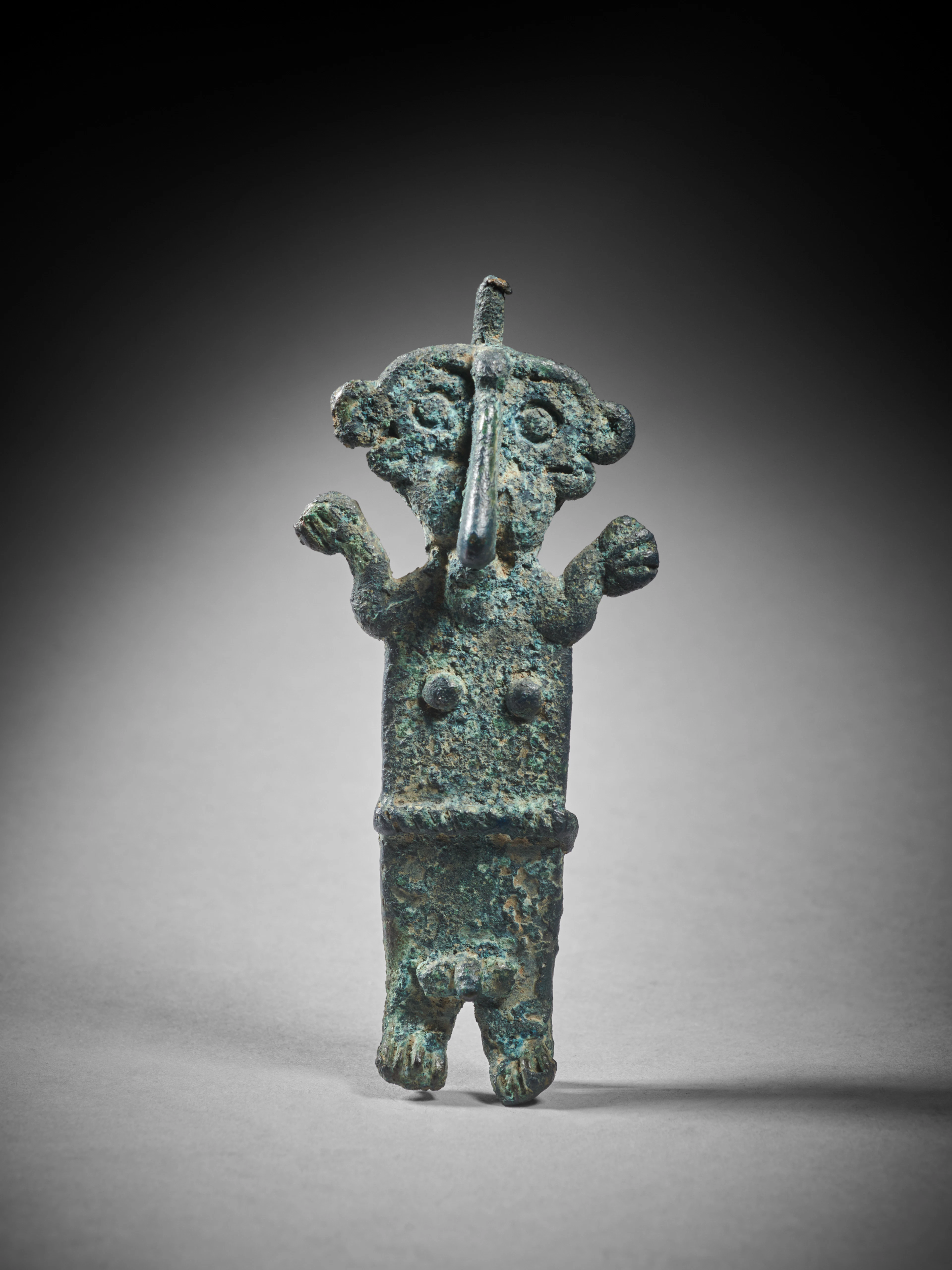 - A 'Piravend' bronze androgynous figure