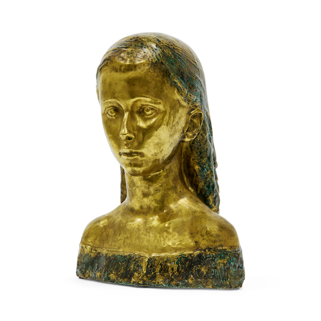 Jean MAYODON d'après Paul BELMONDO 1893-1967 Buste de jeune fille