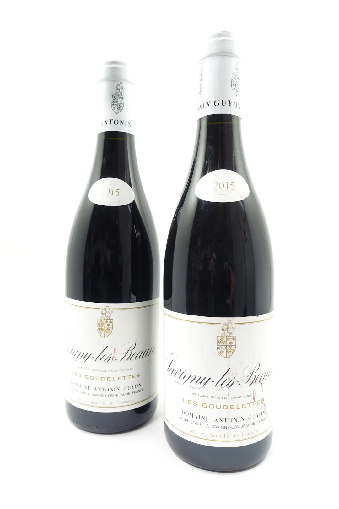 2 bts SAVIGNY LES BEAUNE 2015 (rouge) Les Goudelettes. Domaine Antonin Guyon