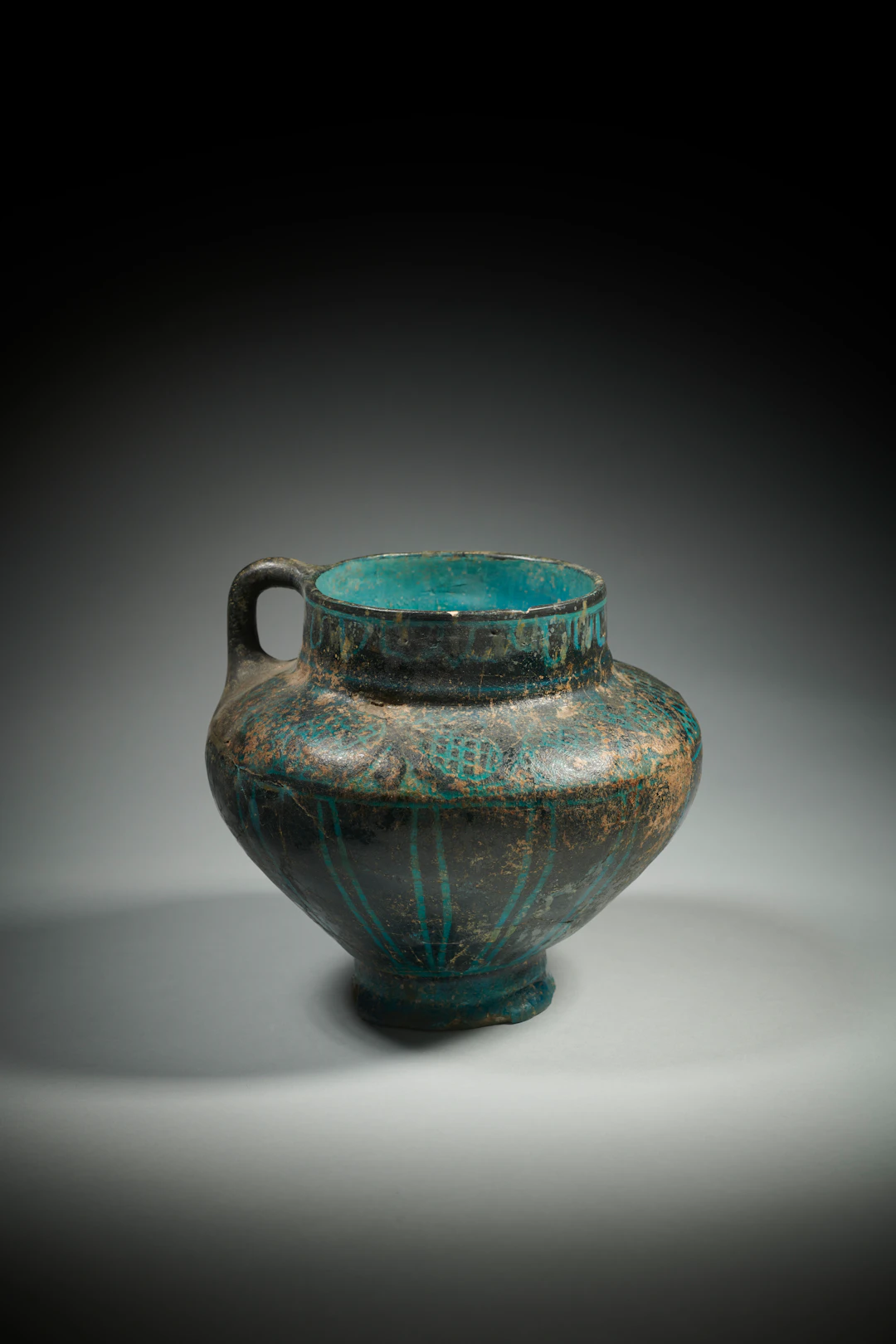 A " silhouette ware " pitcher