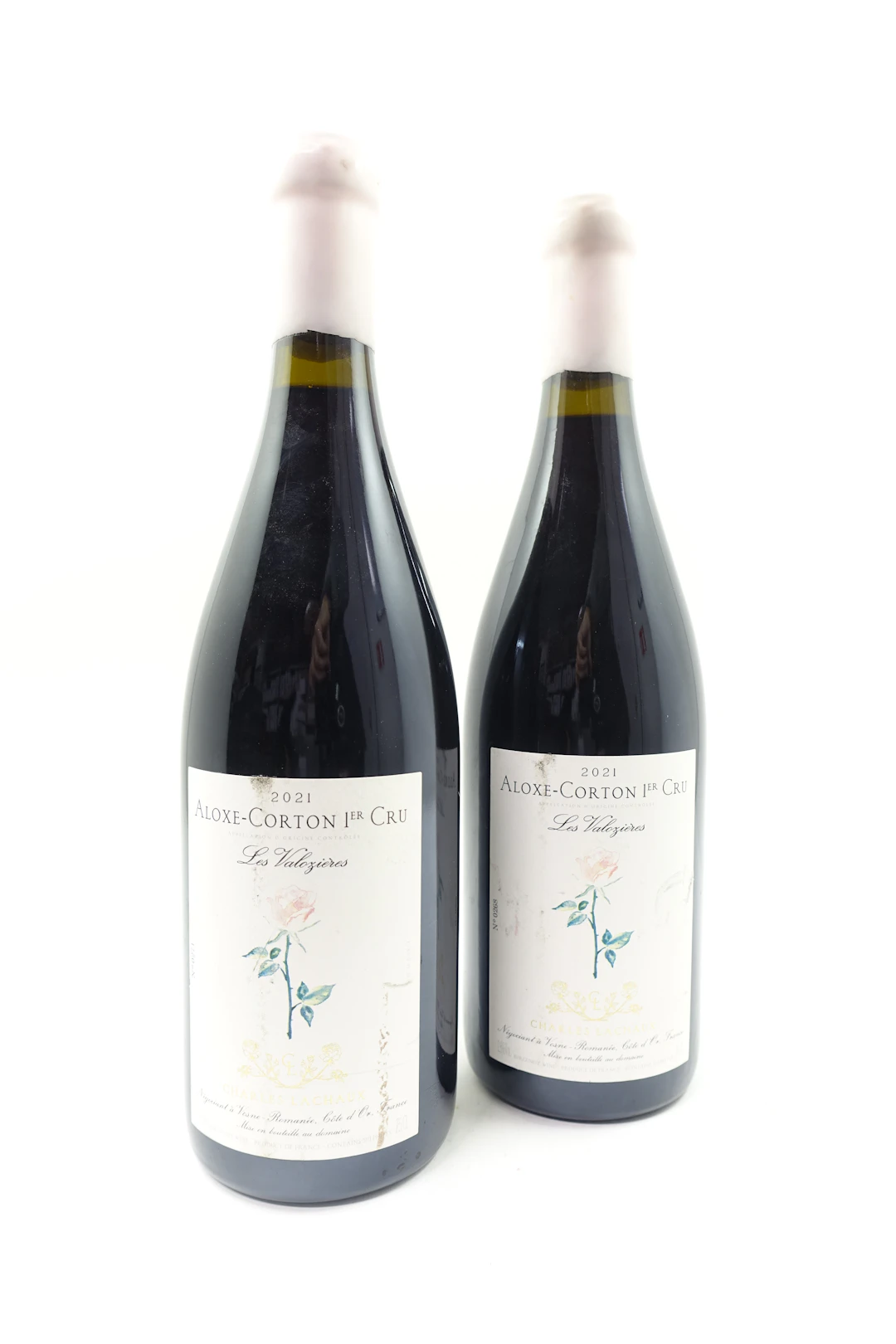 2 bts ALOXE CORTON 2021 1er Cru Les Valozières. Charles Lachaux