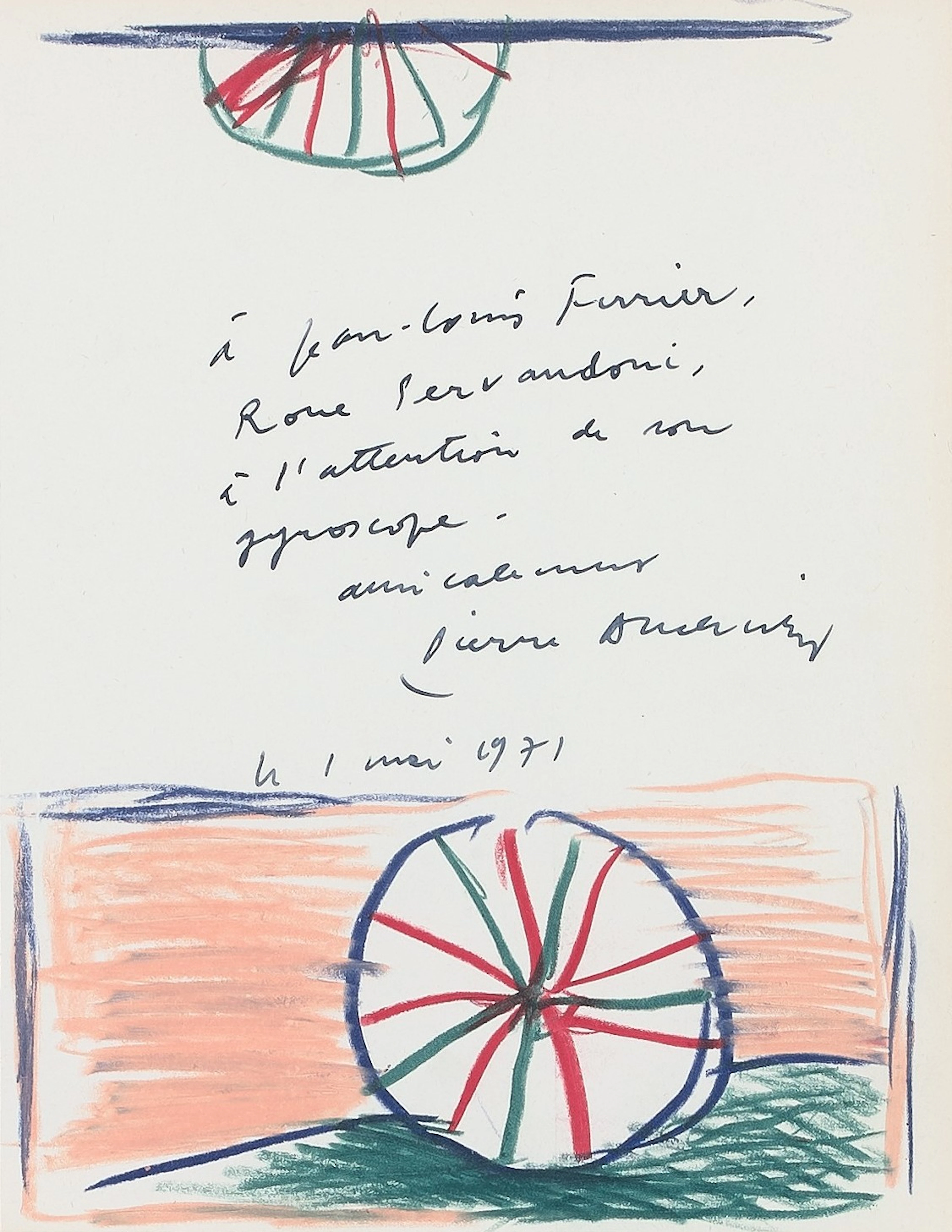 Pierre ALECHINSKY 1927- Roue - 1971