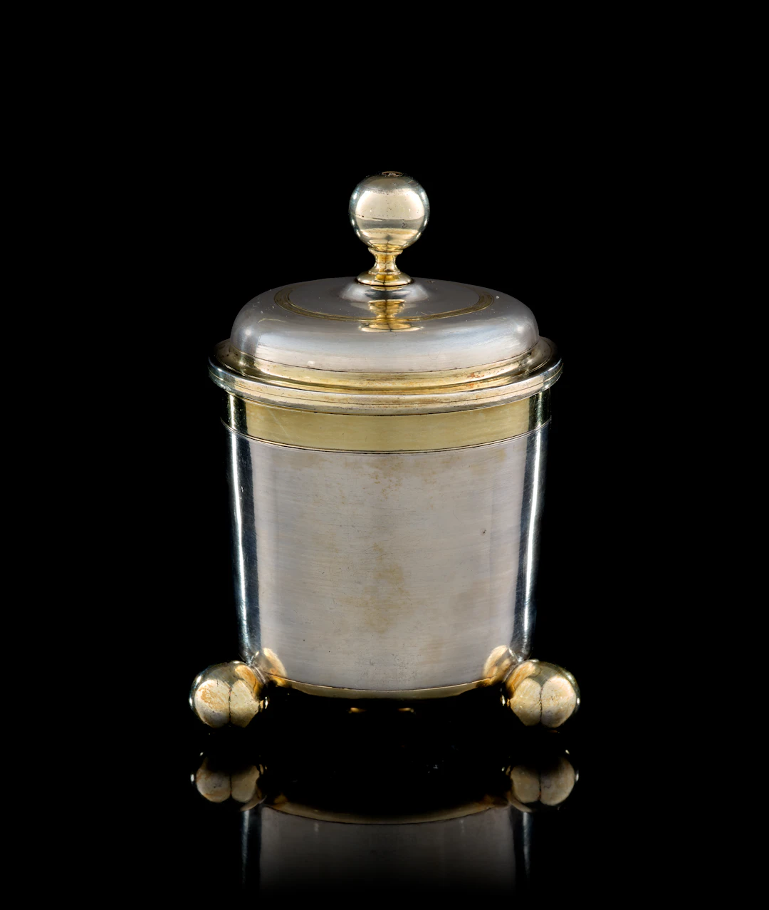 A German parcel-gilt silver covered beaker, Matthäus II Baur, Augsburg