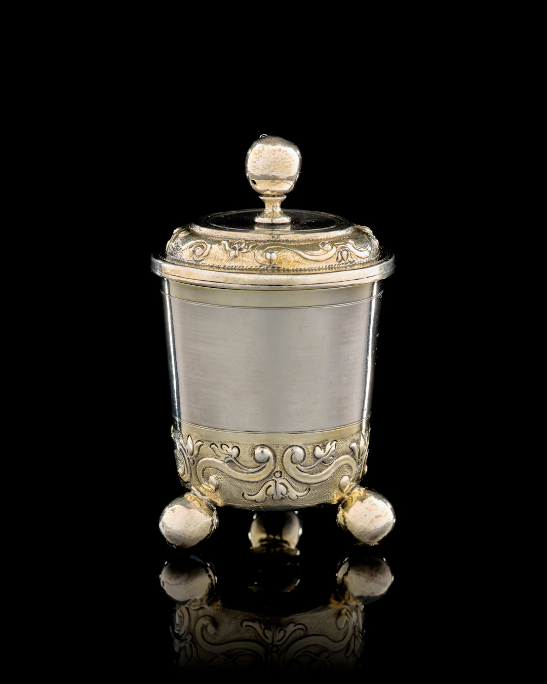 A German parcel-gilt silver covered beaker, Johann Fassnacht, Augsburg