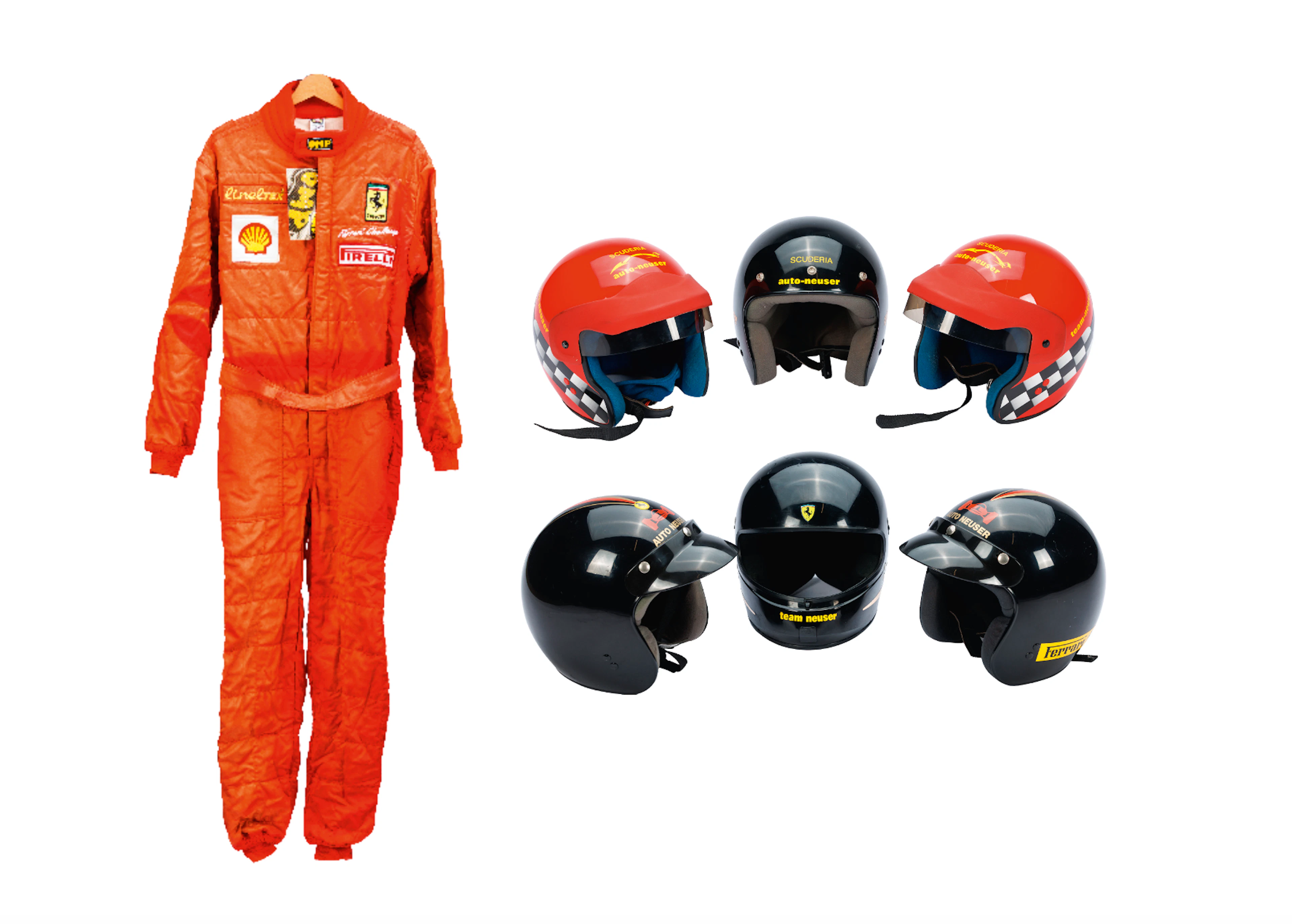 Scuderia Auto Neuser / Ferrari Challenge - Helmets and racing suit