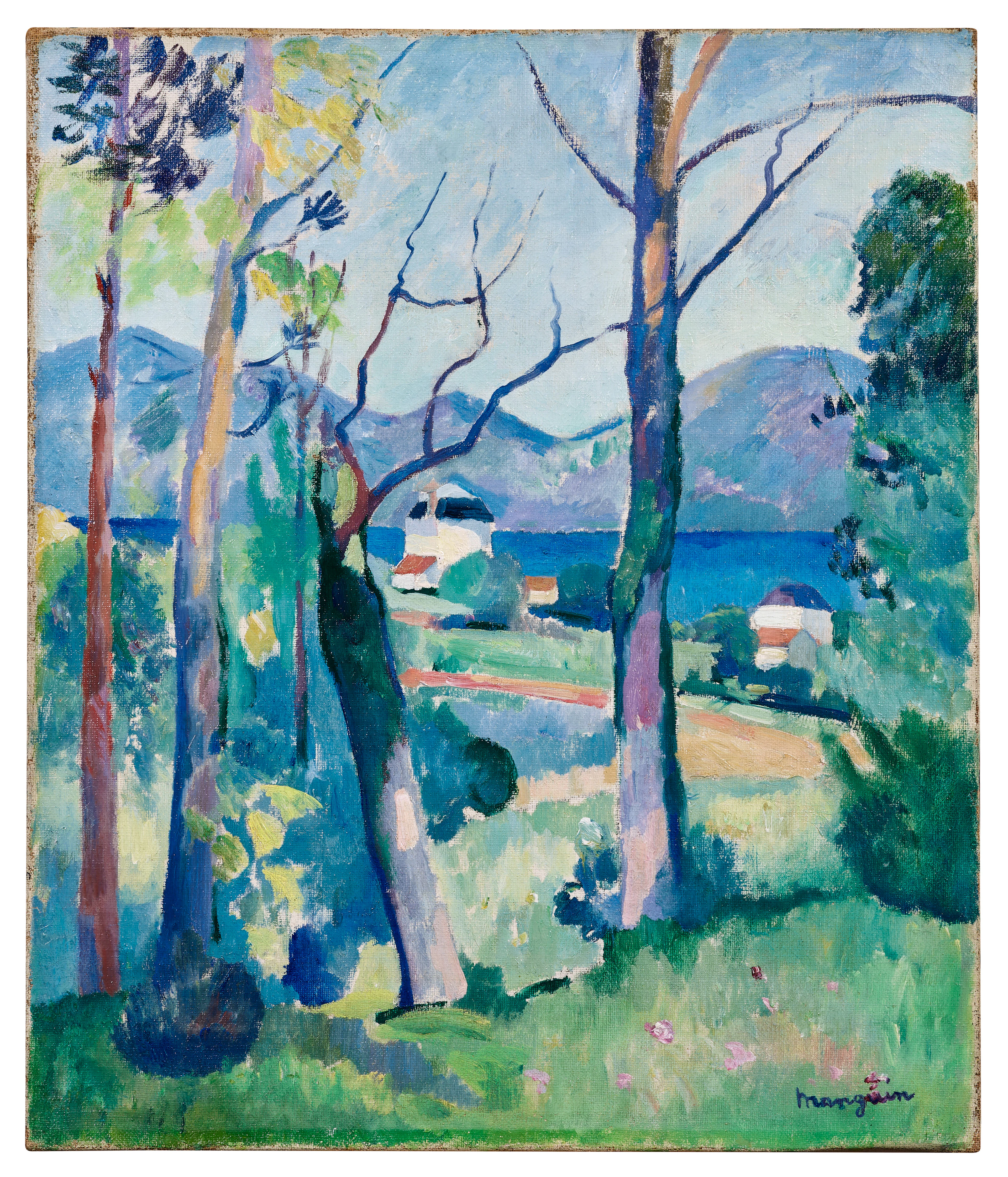 Henri Charles MANGUIN 1874-1949 "Château-Martin" à travers les pins