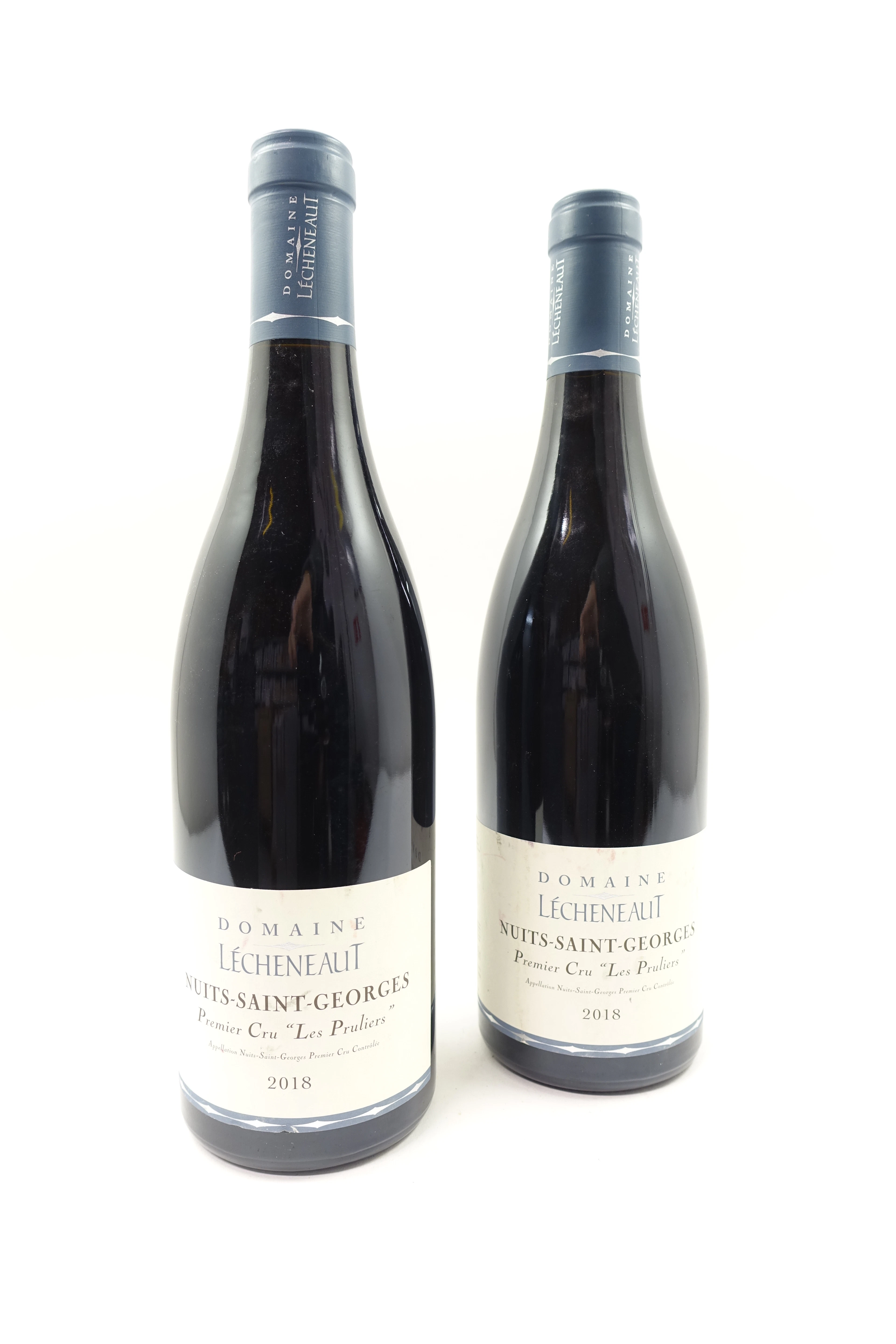 2 bts NUITS SAINT GEORGES 2018 1er Cru Pruliers. Domaine Lécheneaut